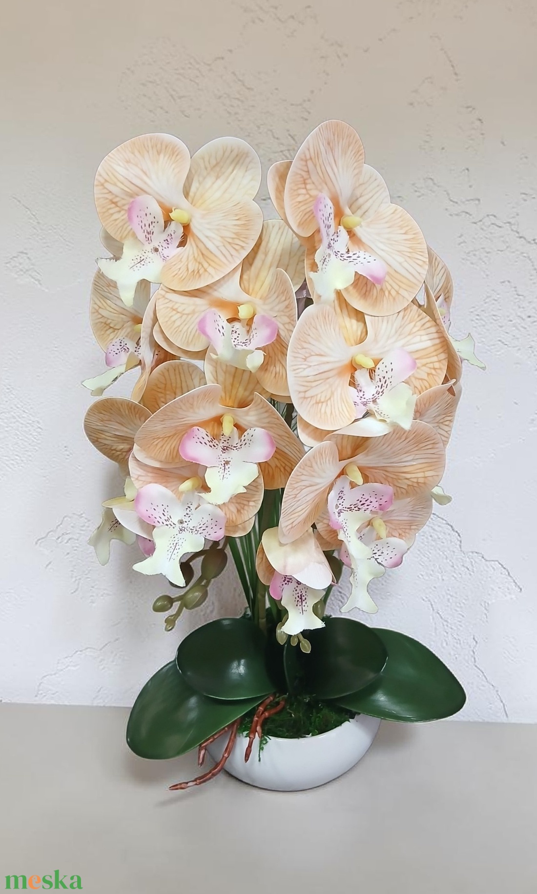 Élethű real touch orchidea  - otthon & életmód - virágdekoráció - virágdíszek - asztali virágdísz - Meska.hu