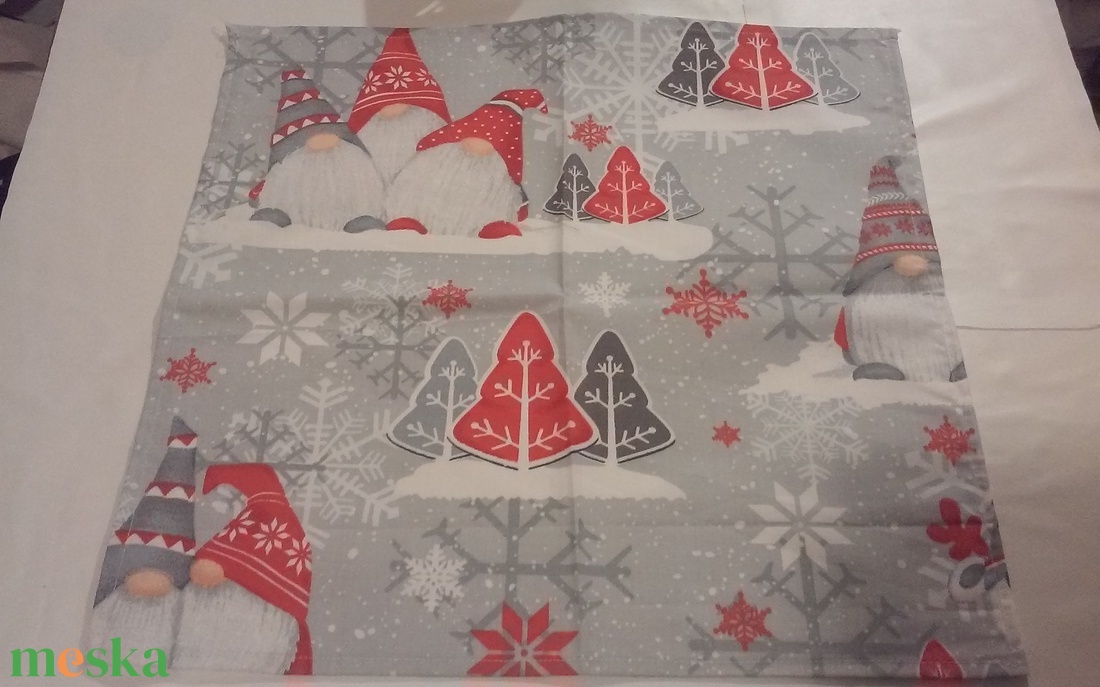 Textil szalvéták - mikulásra - karácsonyra- Manós - otthon & életmód - konyhafelszerelés, tálalás - konyhai textil - szalvéta - Meska.hu