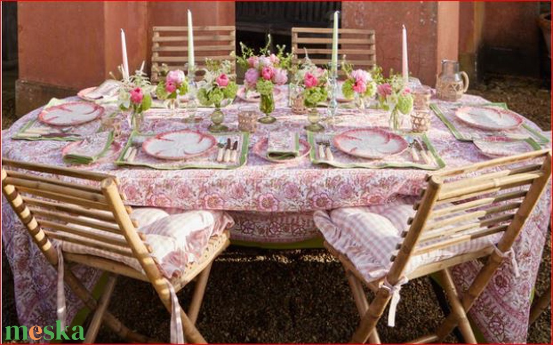 Vintage fodros székpárna megkötővel - Vichy Karo - Shabby Chic - otthon & életmód - lakástextil - párna & párnahuzat - Meska.hu