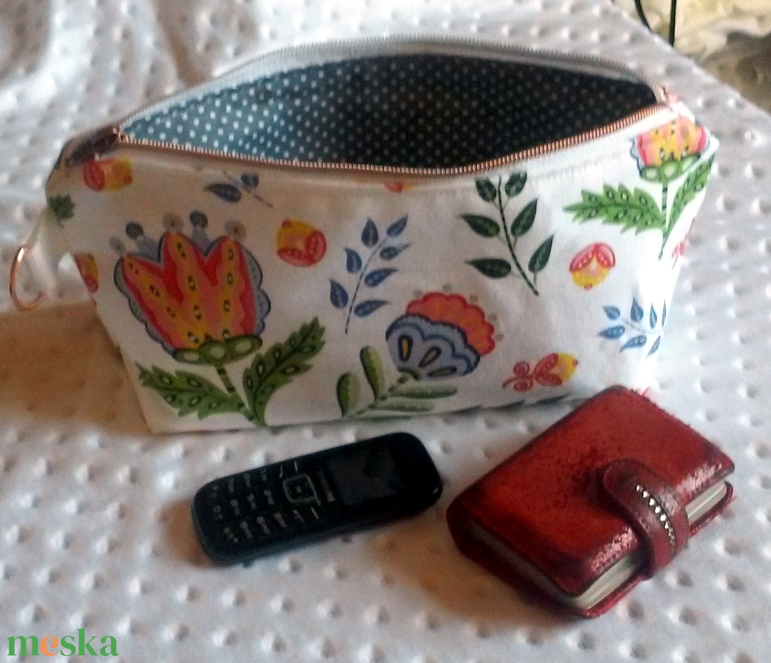 Ecobag - kézitáska, uzsonnás táska -vállon átvehető kivitelben is rendelhető- Mezei virágok - táska & tok - kézitáska & válltáska - vállon átvethető táska - Meska.hu