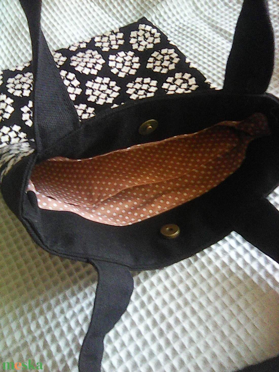 Dizájner szatyorka - Chrisanten-kiváló  ajándék ötlet - táska & tok - bevásárlás & shopper táska - shopper, textiltáska, szatyor - Meska.hu