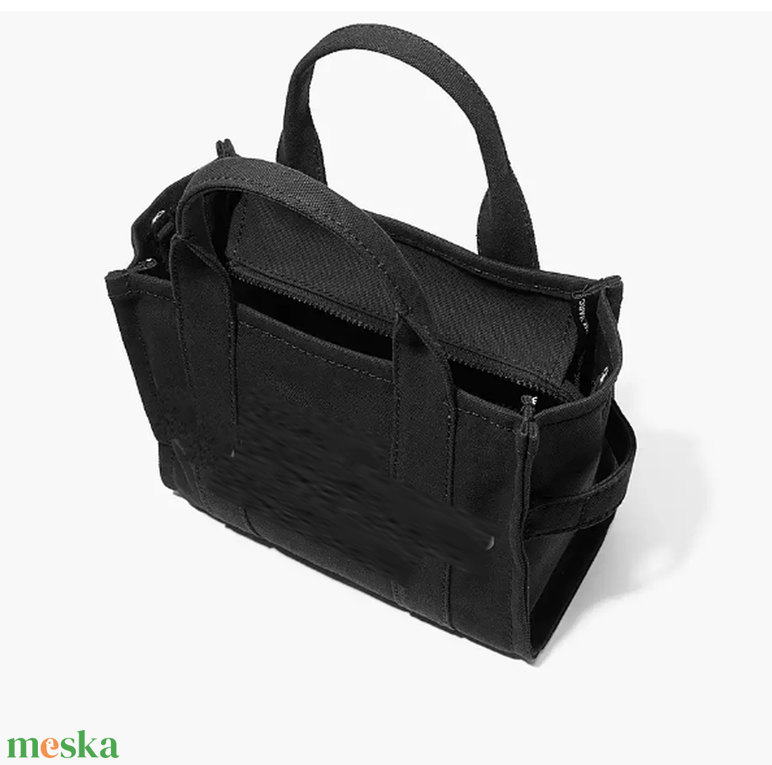 City bag- canvasz vászon kistáska- vállon át is hordható pánttal - bézs színben is - táska & tok - kézitáska & válltáska - vállon átvethető táska - Meska.hu