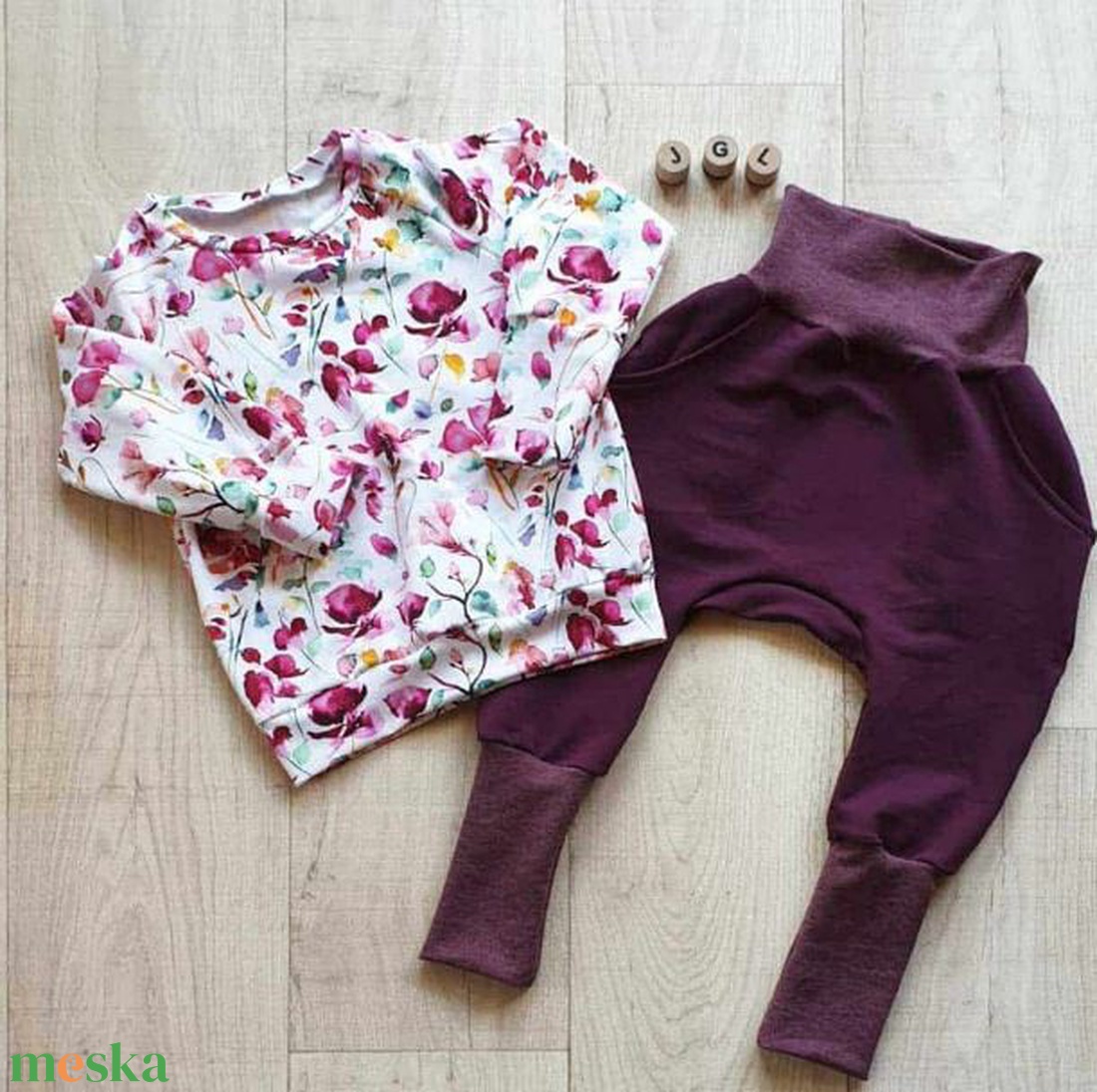 Leányka póló és legging -  szettben is -több méretben   - ruha & divat - babaruha & gyerekruha - nadrág - Meska.hu