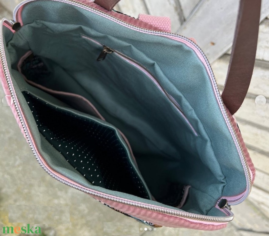 Könnyed Lapháti -vízálló, strapabíró oilskin vászonból - MARY - táska & tok - hátizsák - hátizsák - Meska.hu