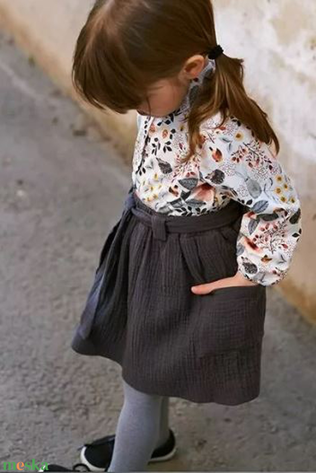 Elegáns leányka szoknya és blúz- BELLA - több méretben is  1-8 éves korig - ruha & divat - babaruha & gyerekruha - ruha - Meska.hu