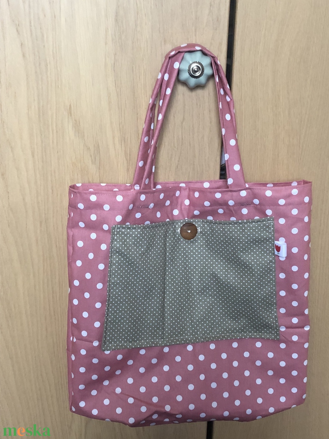 Vintage stílusú Shopper - bevásárló táska - - táska & tok - bevásárlás & shopper táska - shopper, textiltáska, szatyor - Meska.hu