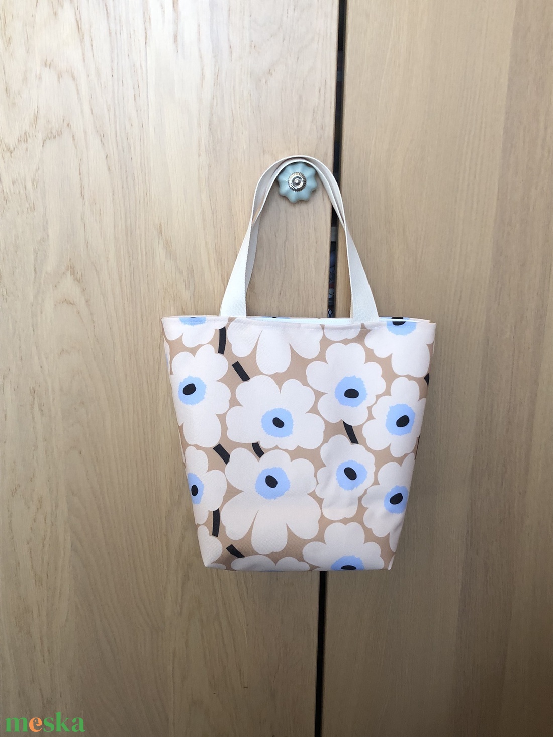 Skandináv dizájner - Retró  Minibag - ételhordó táska - MARIMEKKO POPPIES - táska & tok - bevásárlás & shopper táska - shopper, textiltáska, szatyor - Meska.hu