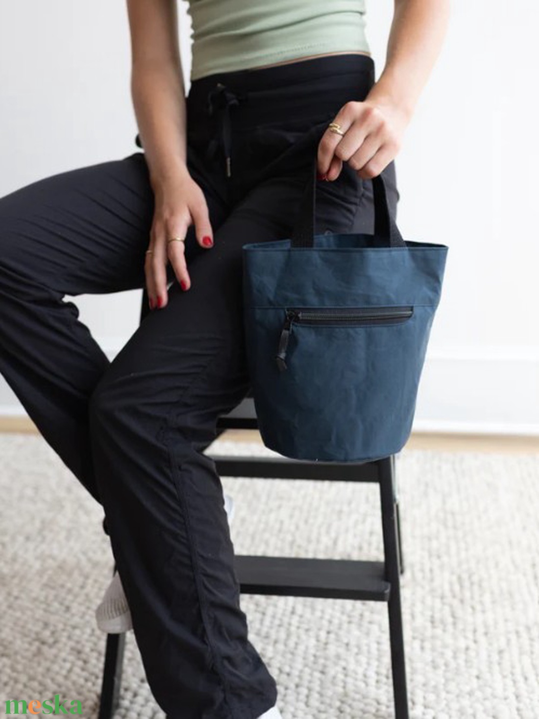 Oilskin Minibag akár 2 in 1 szatyor vagy vállon át is hordható- - táska & tok - bevásárlás & shopper táska - shopper, textiltáska, szatyor - Meska.hu