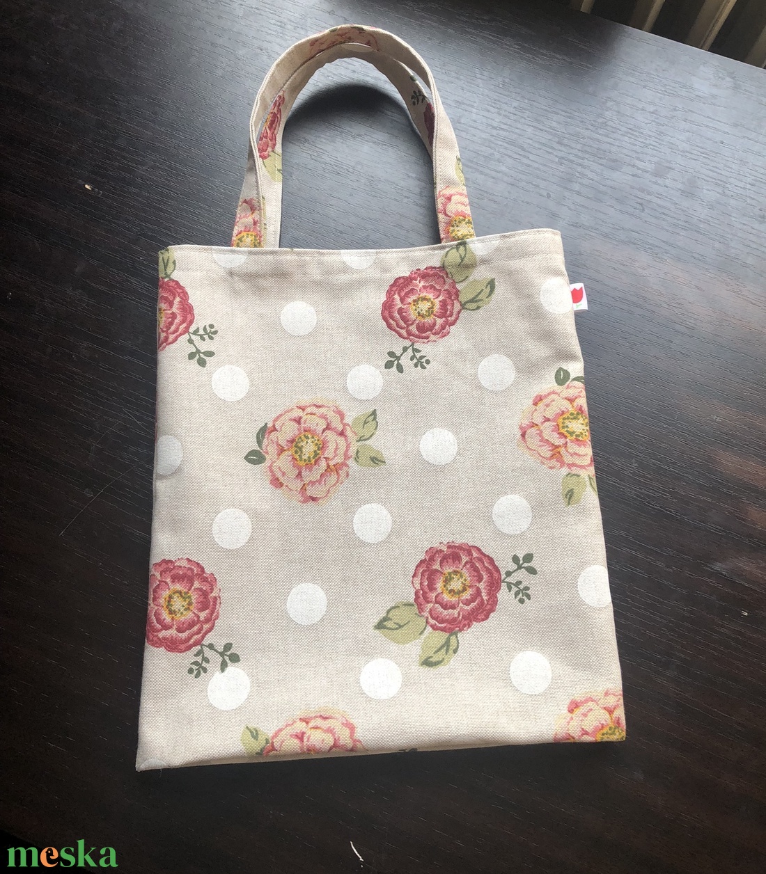 Retró Mini Shopper - kisszatyor - MARY'S GARDEN - táska & tok - bevásárlás & shopper táska - shopper, textiltáska, szatyor - Meska.hu