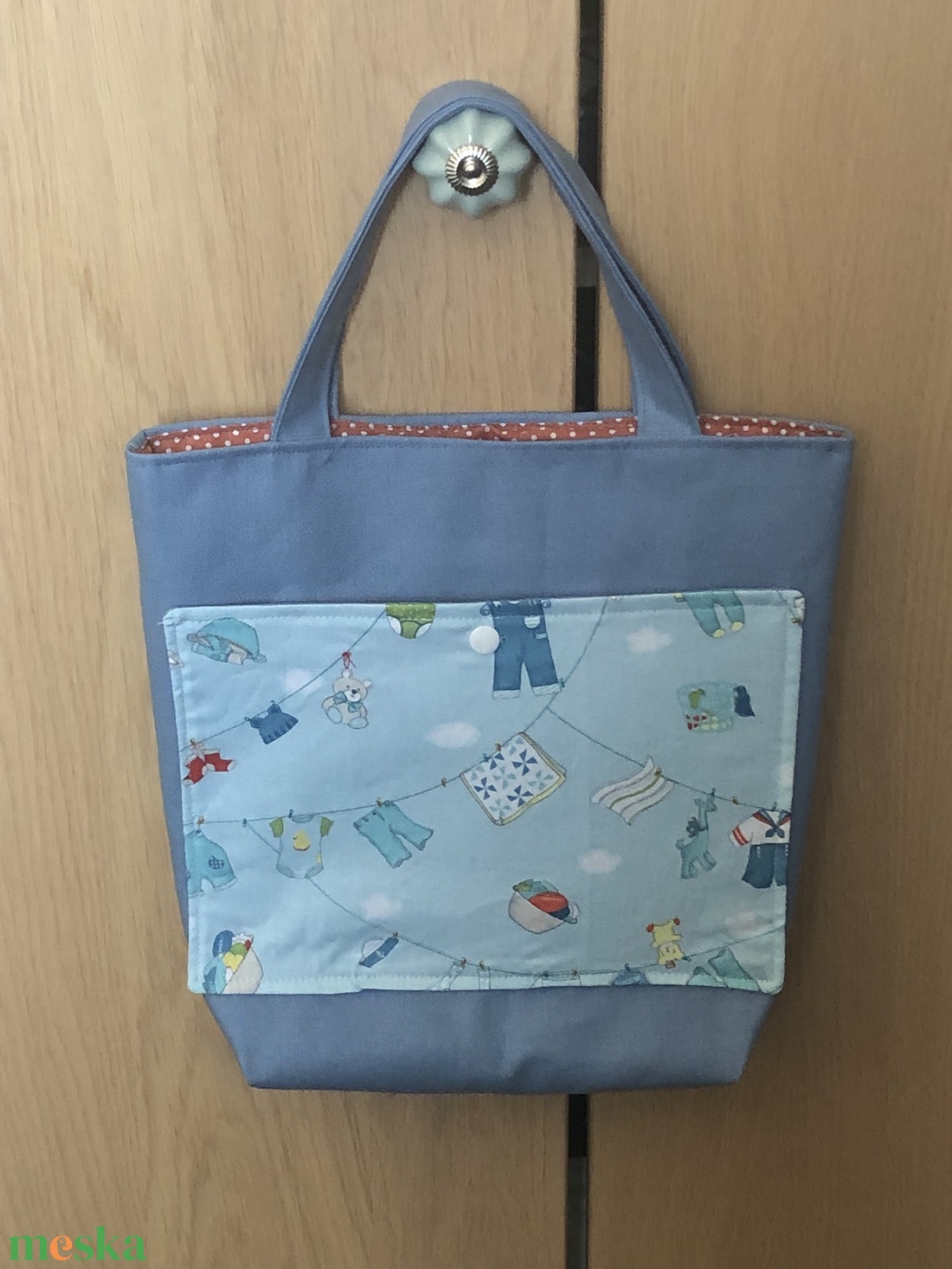 Bélelt Canvas Szatyorka - Ételhordó -  Pelenka-, babapipere tartó - BABY BOOM - táska & tok - kézitáska & válltáska - vállon átvethető táska - Meska.hu
