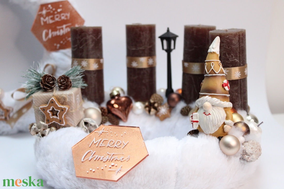 Mzeskalács manó szett - karácsony - adventi díszek - adventi asztaldísz - Meska.hu