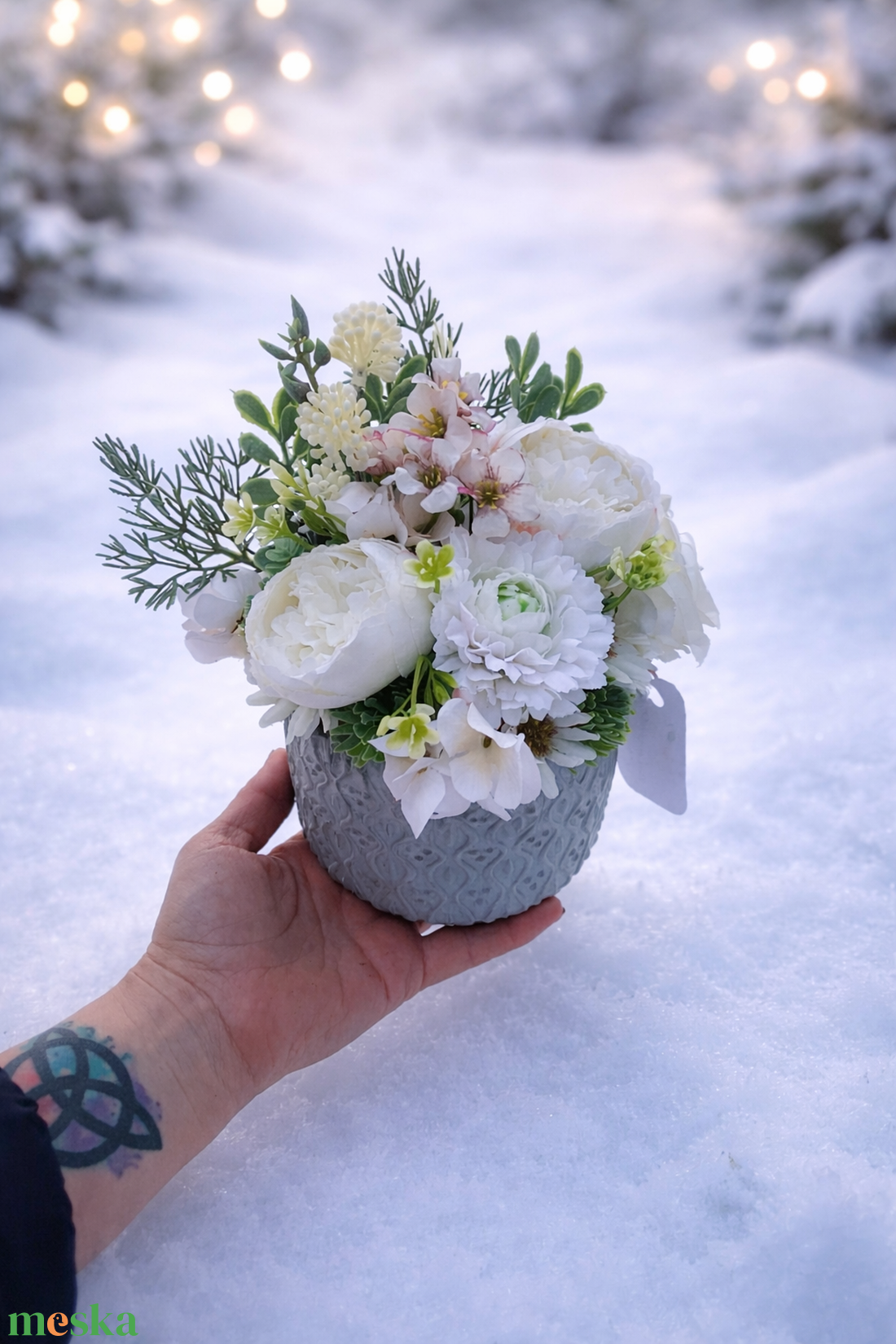 Tavaszi asztaldísz kaspó - karácsony - adventi díszek - adventi asztaldísz - Meska.hu