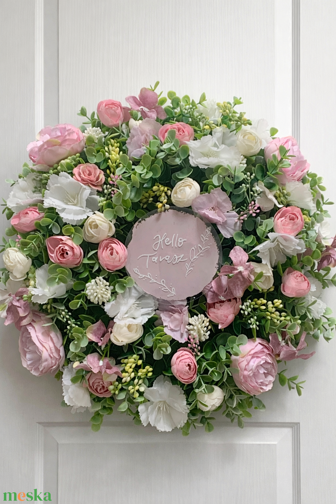 Tavaszi ajtódísz 35 cm-es extradús - otthon & életmód - dekoráció - ajtó- és ablak dekoráció - ajtódísz & kopogtató - Meska.hu