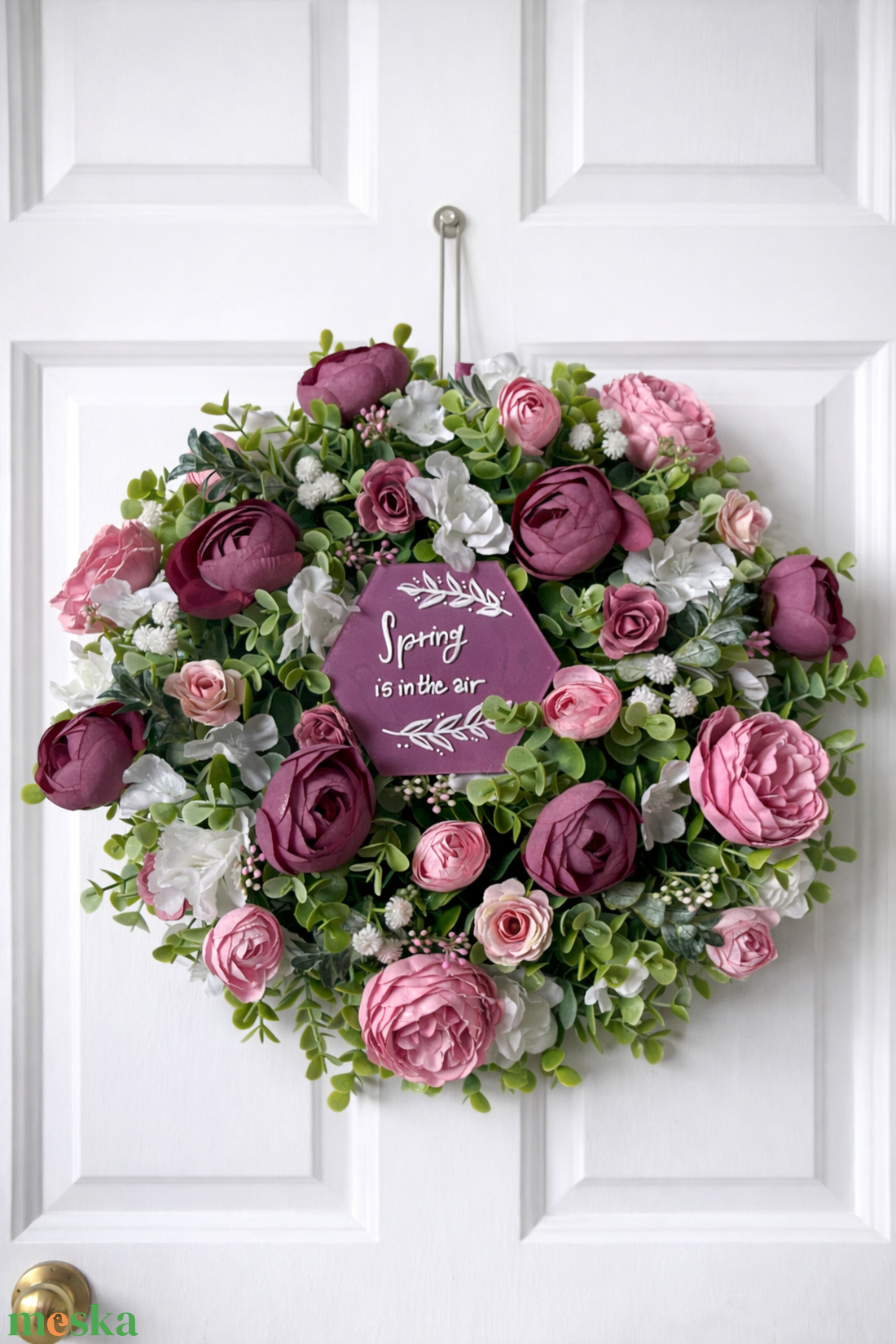 Tavaszi ajtódísz 36 cm-es extradús - otthon & életmód - dekoráció - ajtó- és ablak dekoráció - ajtódísz & kopogtató - Meska.hu