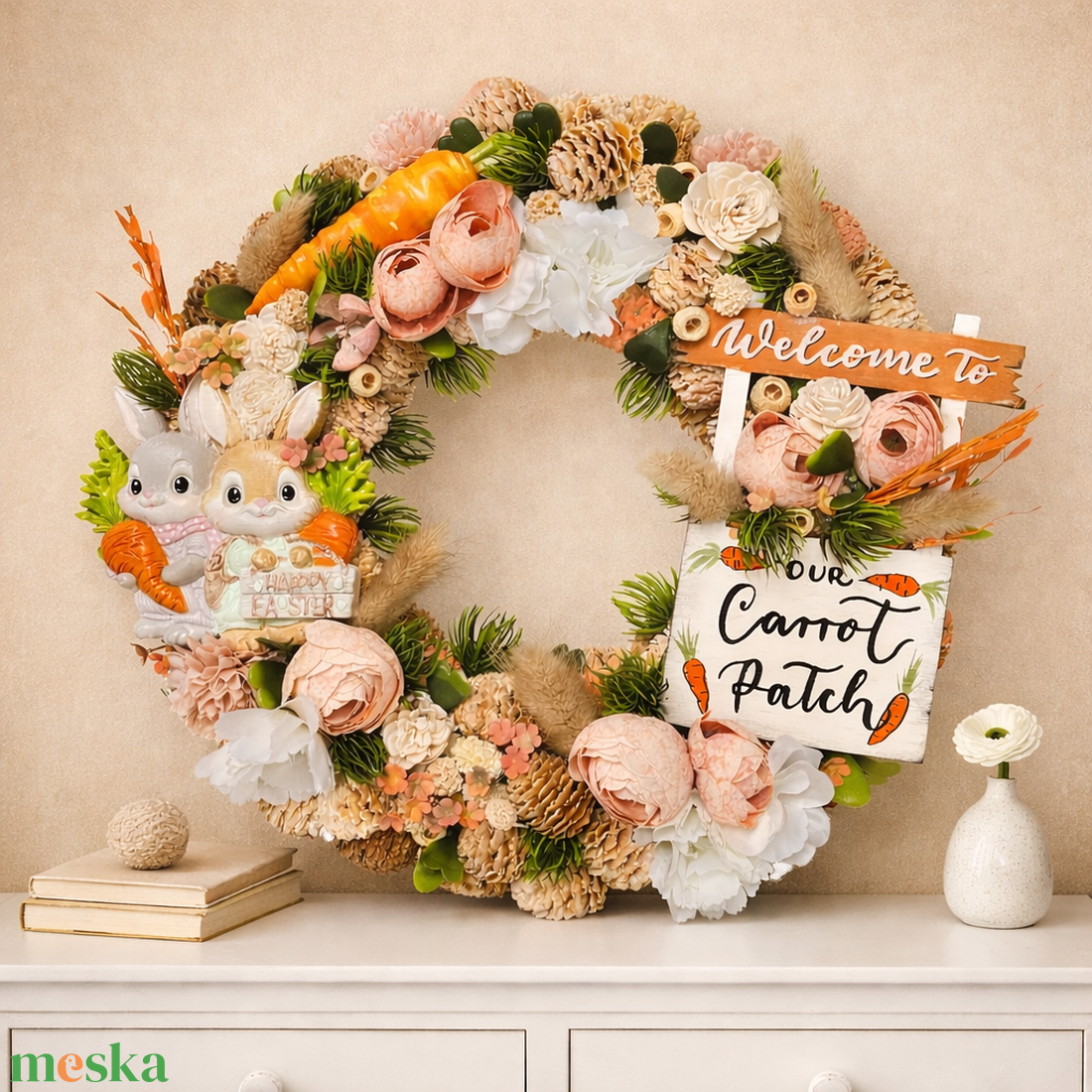 Termés alapú ajtódísz 26 cm-es - otthon & életmód - dekoráció - ajtó- és ablak dekoráció - ajtódísz & kopogtató - Meska.hu