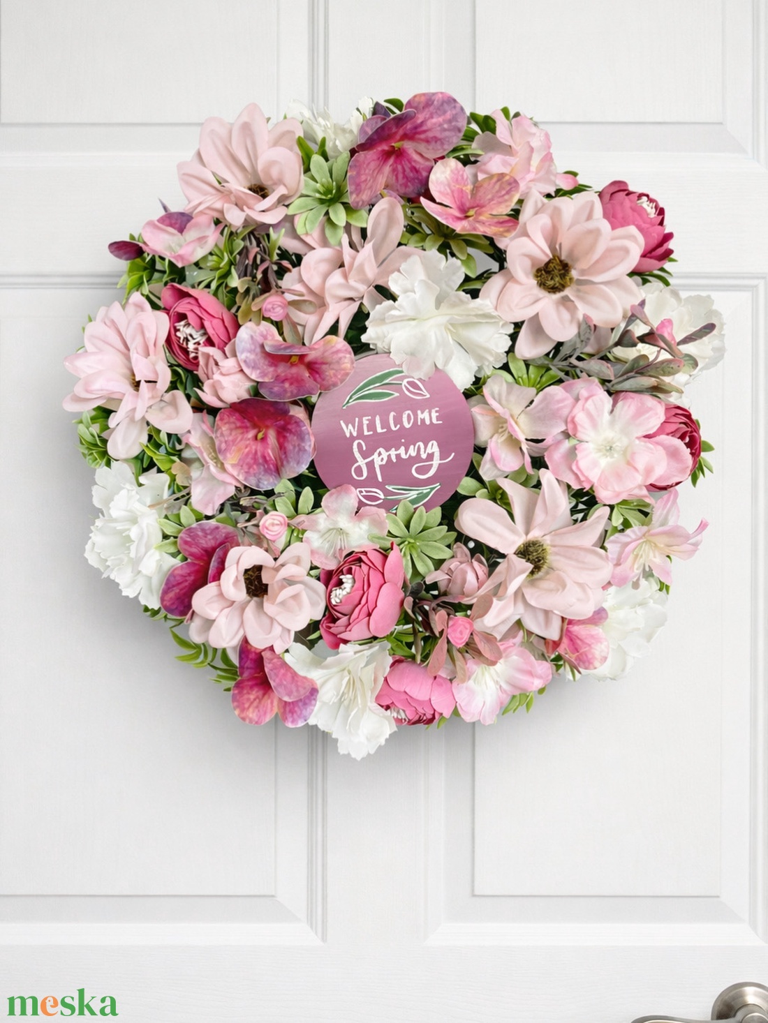 Tavaszi ajtódísz 25cm-es extradús - otthon & életmód - dekoráció - ajtó- és ablak dekoráció - ajtódísz & kopogtató - Meska.hu