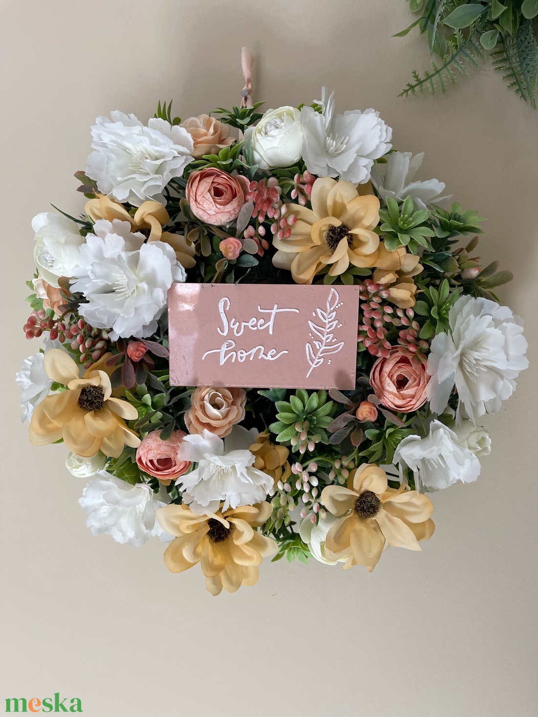 Tavaszi ajtódísz 25cm-es extradús - otthon & életmód - dekoráció - ajtó- és ablak dekoráció - ajtódísz & kopogtató - Meska.hu