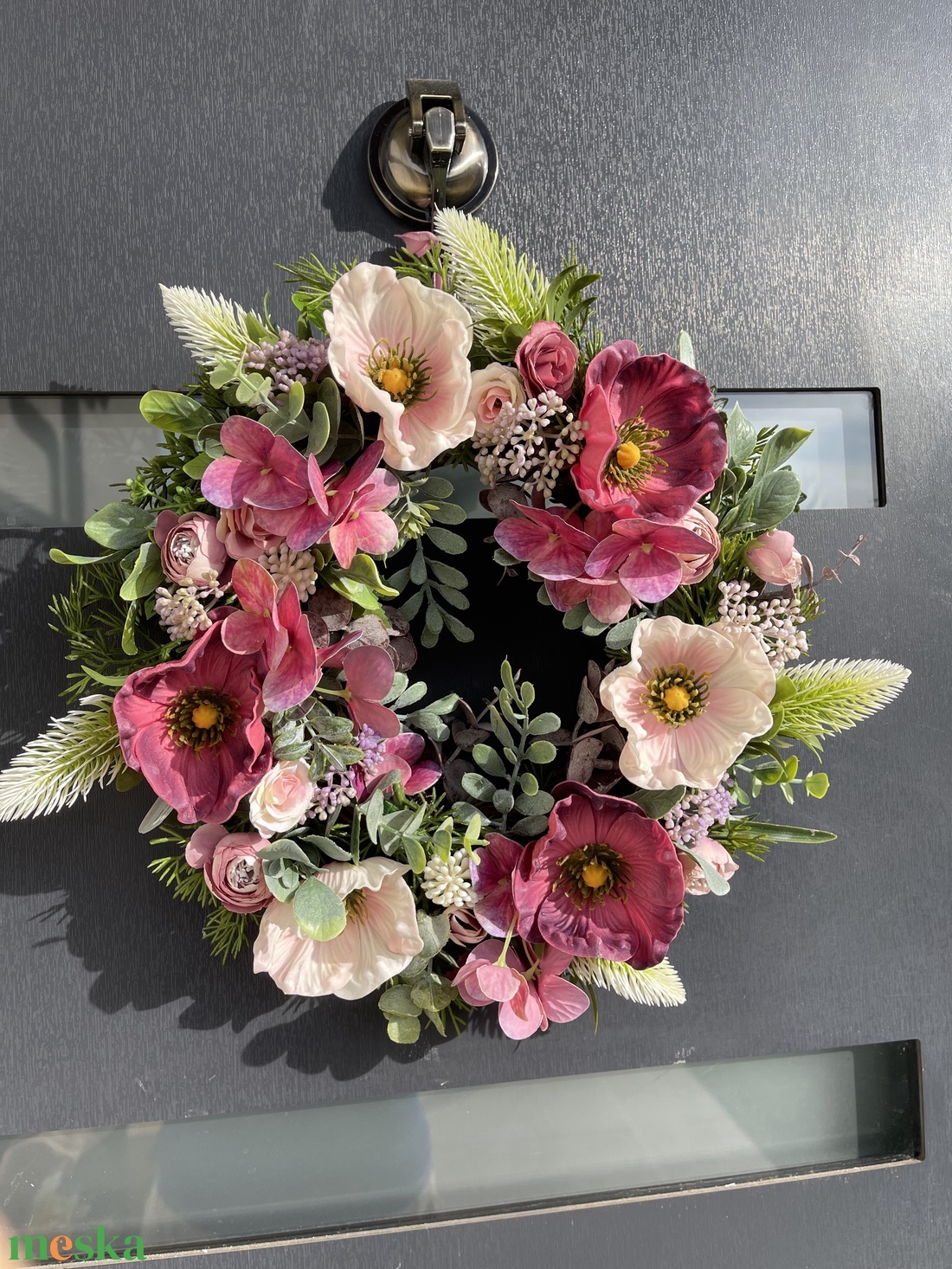 Tavaszi ajtódísz 32 cm-es - otthon & életmód - dekoráció - ajtó- és ablak dekoráció - ajtódísz & kopogtató - Meska.hu