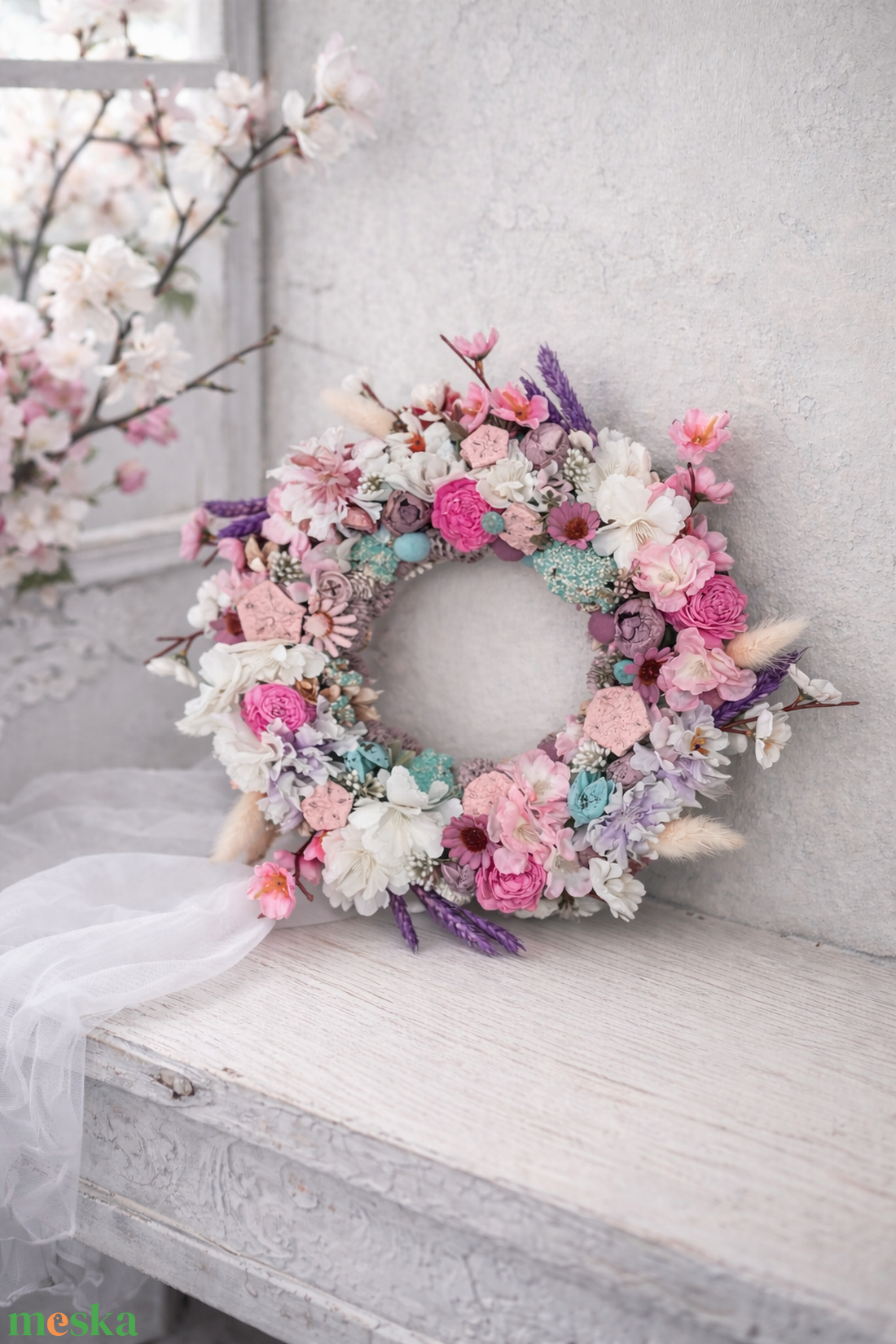 Termés alapú japán ajtódísz 30 cm-es - otthon & életmód - dekoráció - ajtó- és ablak dekoráció - ajtódísz & kopogtató - Meska.hu