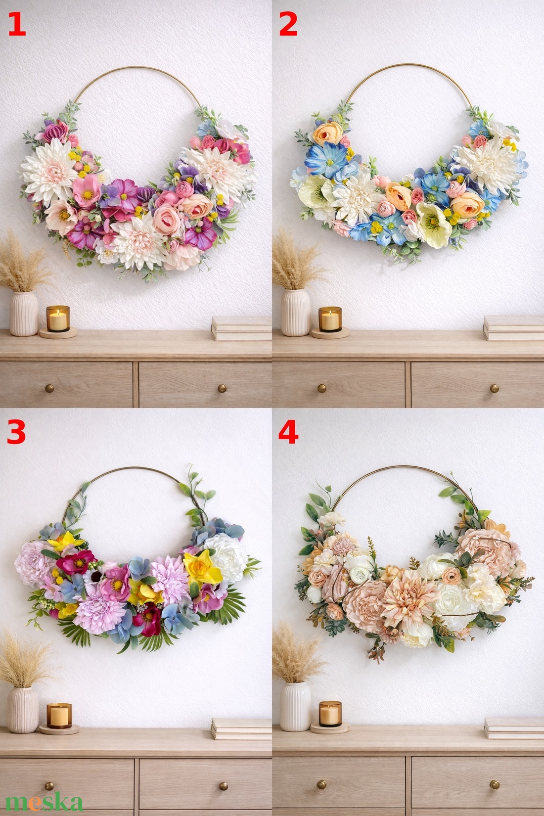 Elegáns fali dekoráció - otthon & életmód - dekoráció - ajtó- és ablak dekoráció - ajtódísz & kopogtató - Meska.hu