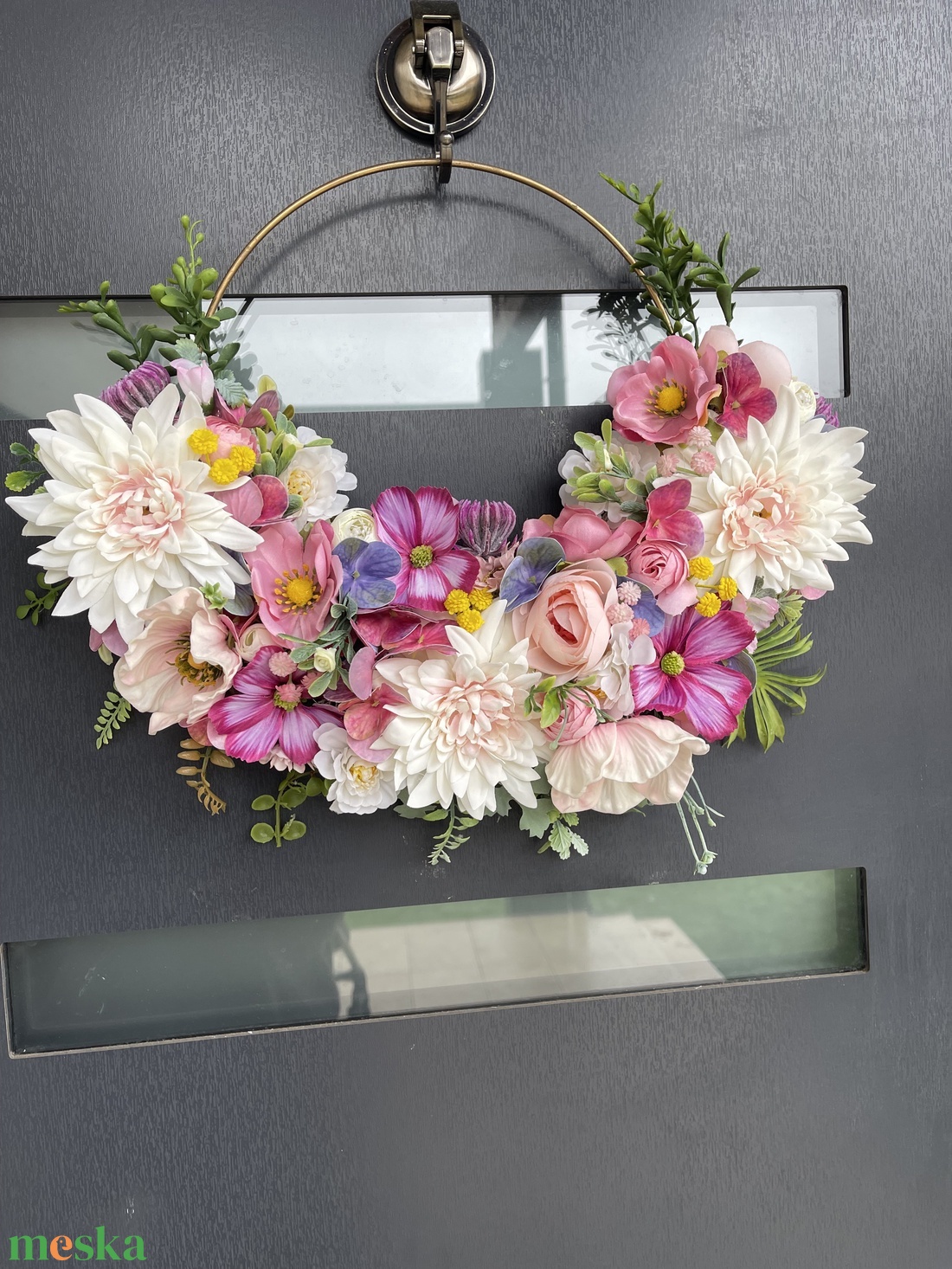 Elegáns fali dekoráció - otthon & életmód - dekoráció - ajtó- és ablak dekoráció - ajtódísz & kopogtató - Meska.hu