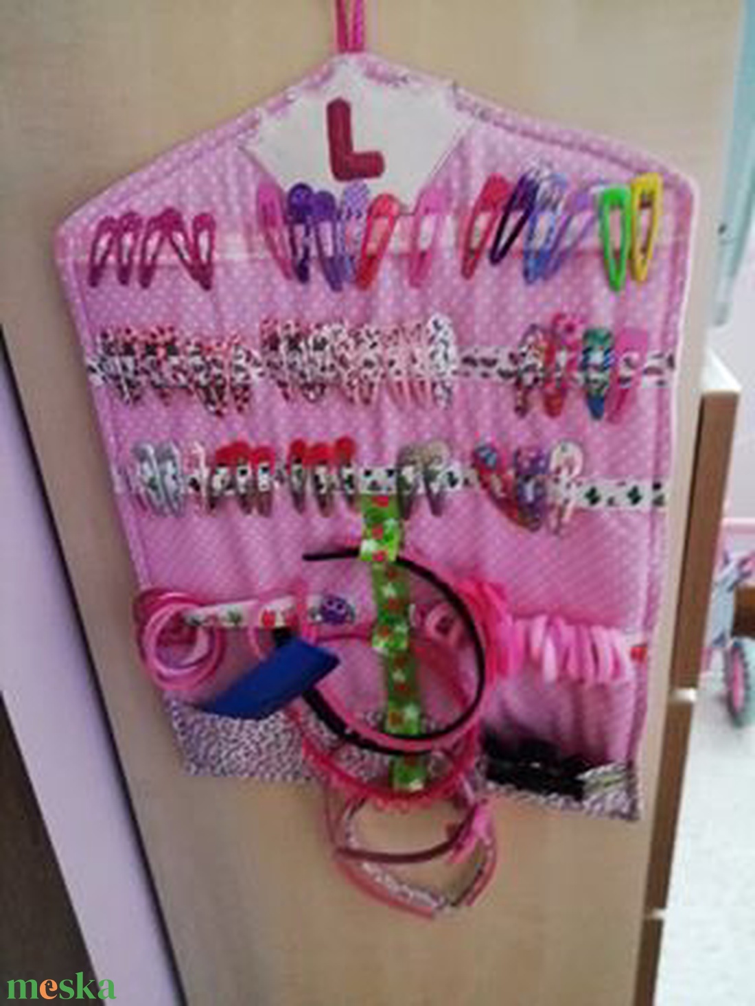 Hajcsattartó- Edina - otthon & életmód - fürdőszoba - fürdőszobai tároló - Meska.hu