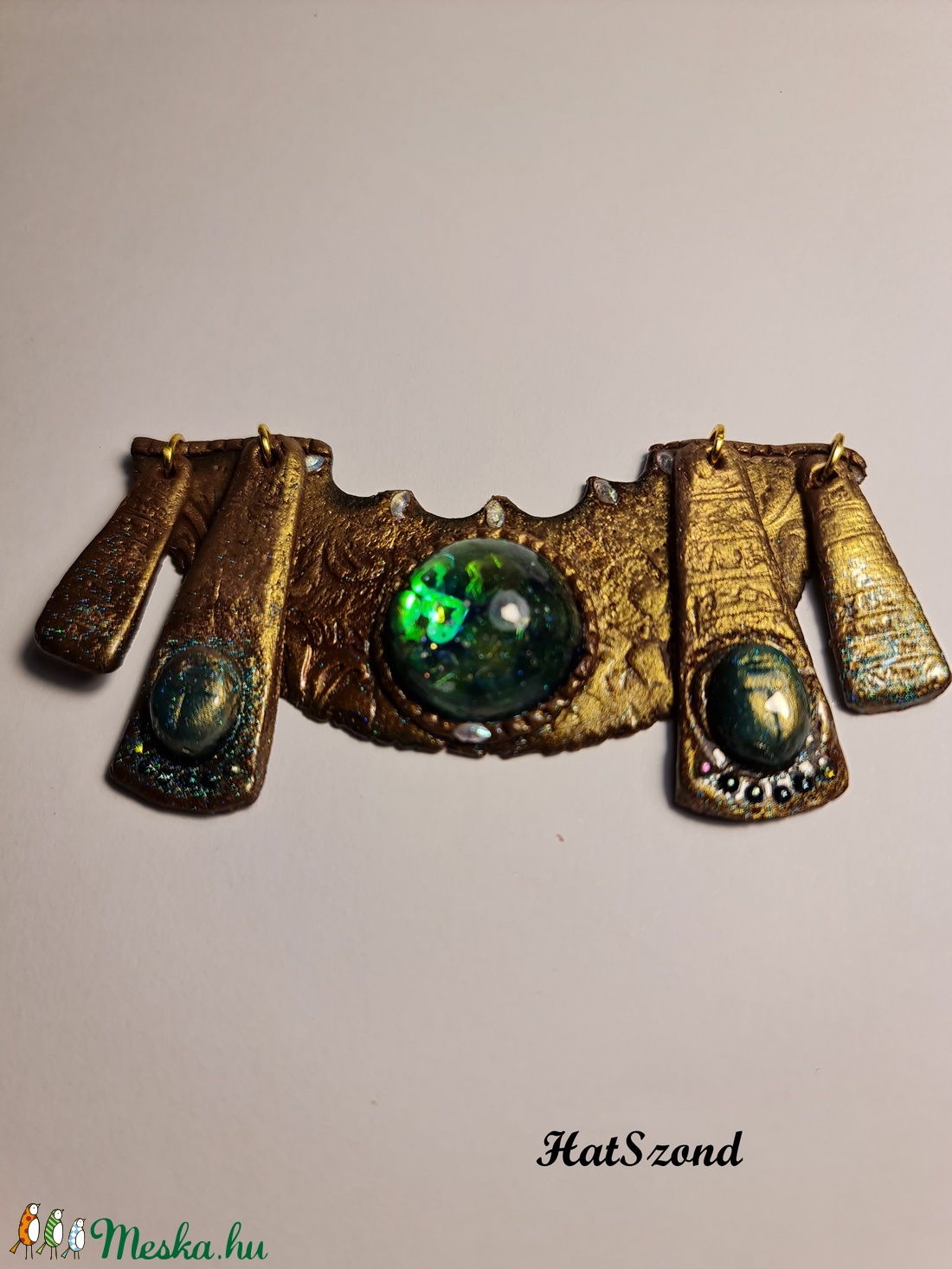 Piramis szeme nagyméretű medál - ékszer - nyaklánc - medál - Meska.hu