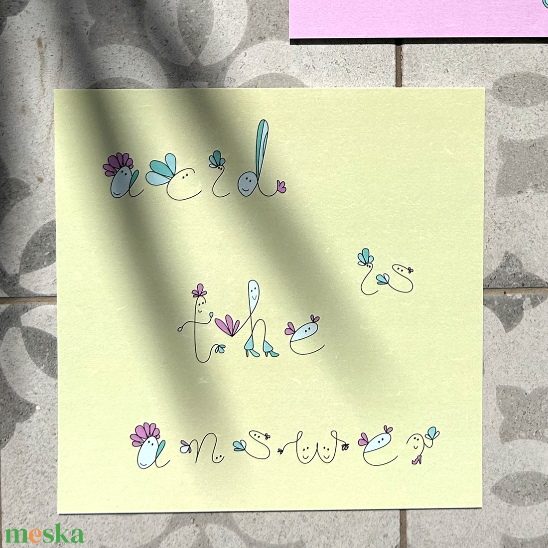 Illusztráció - Acid is the answer  - művészet - grafika & illusztráció - művészi nyomat - Meska.hu