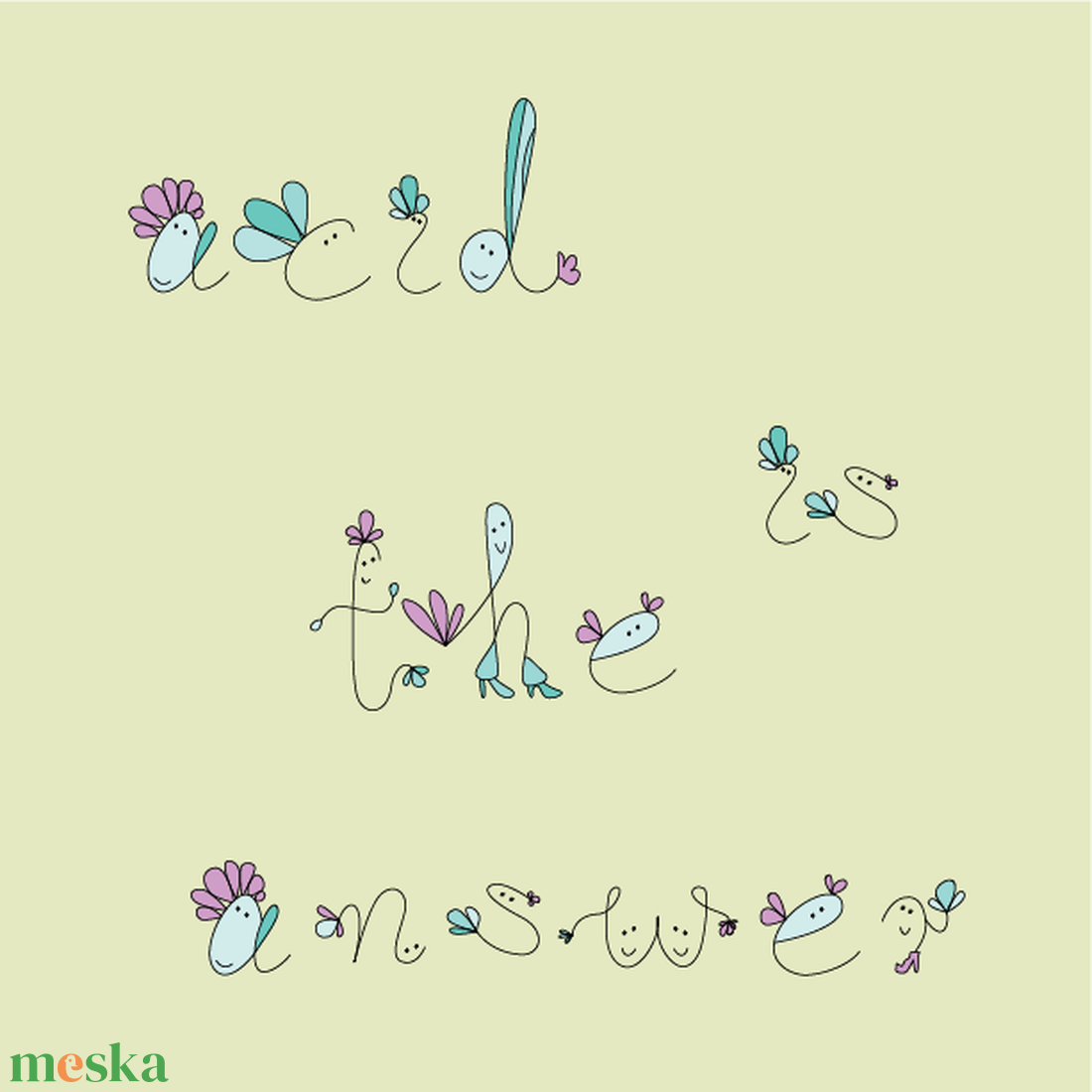 Illusztráció - Acid is the answer  - művészet - grafika & illusztráció - művészi nyomat - Meska.hu