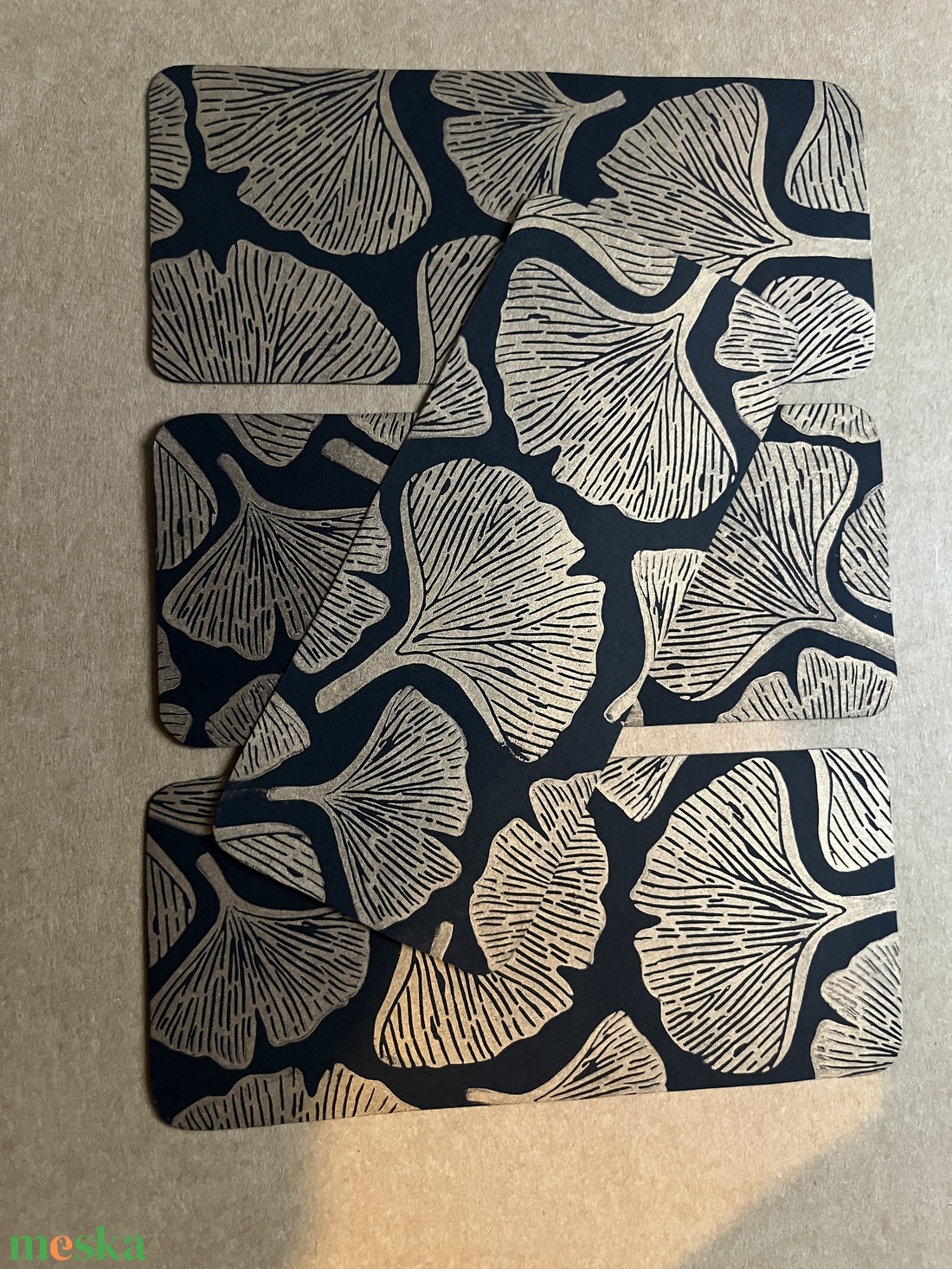 Glistening Ginkgo Könyvjelző/Linónyomat - könyv & zene - könyvjelző - Meska.hu