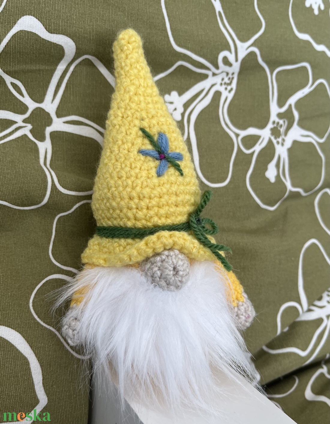 Tavasz manó/sárga - otthon & életmód - dekoráció - dísztárgy - Meska.hu