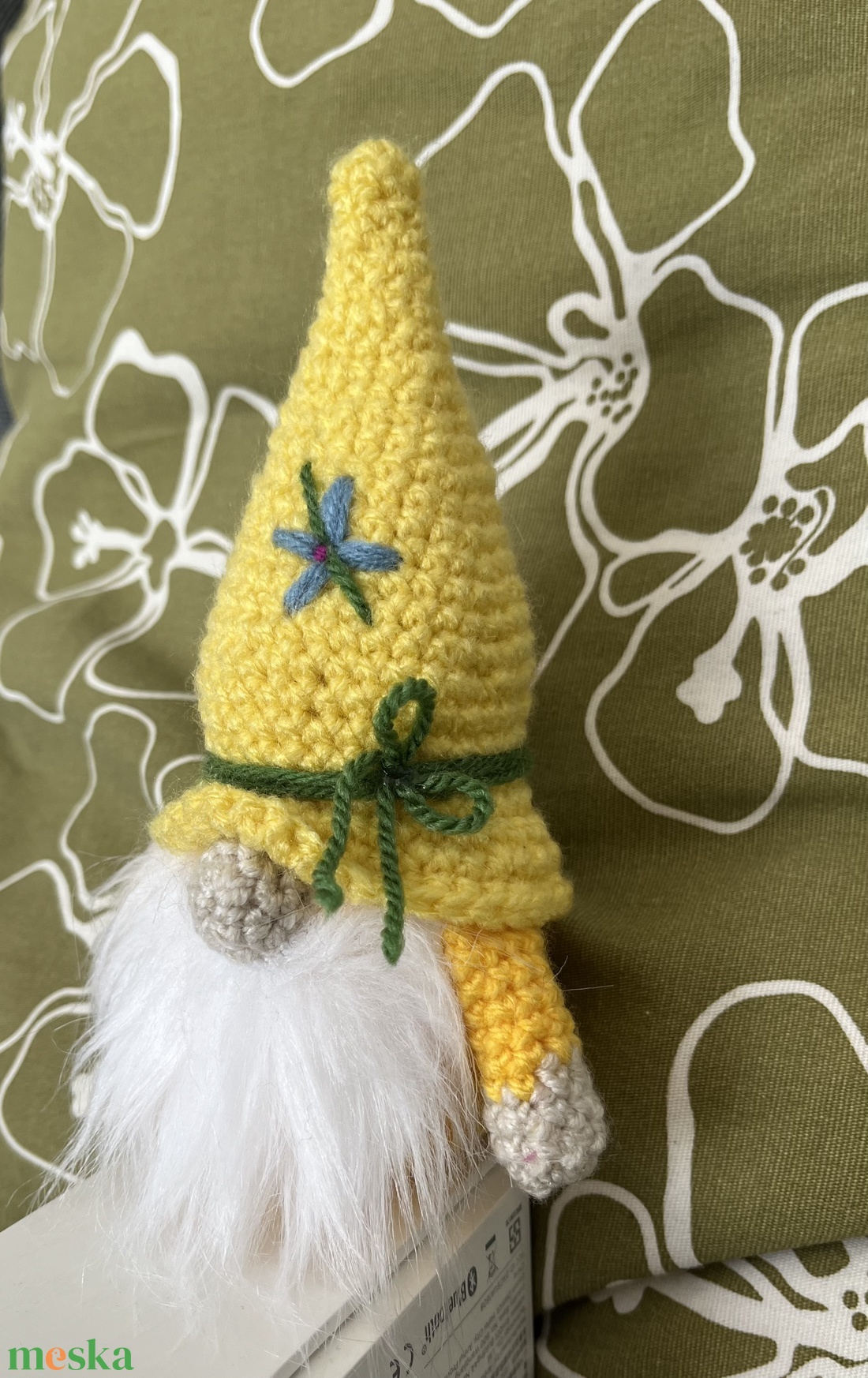 Tavasz manó/sárga - otthon & életmód - dekoráció - dísztárgy - Meska.hu