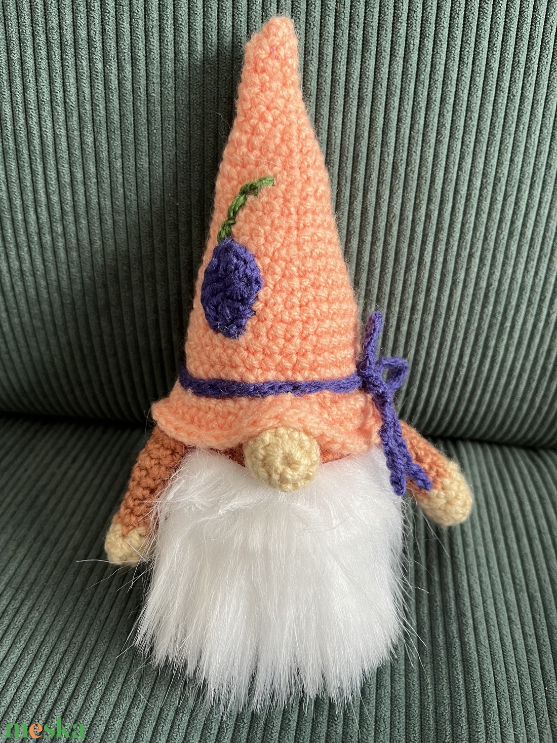 Tavasz manó (lila virággal) - játék & sport - plüssállat & játékfigura - manócska - Meska.hu