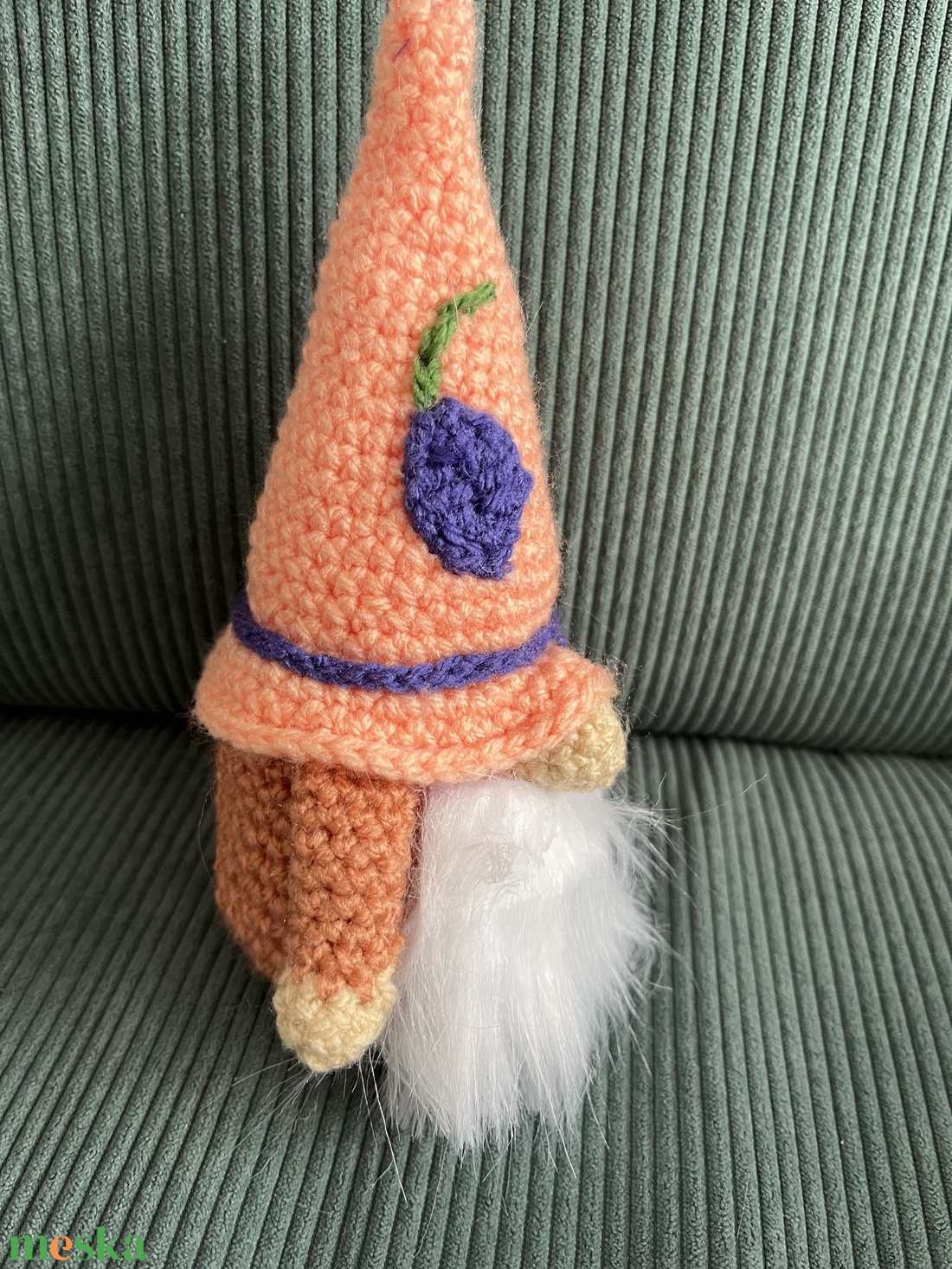 Tavasz manó (lila virággal) - játék & sport - plüssállat & játékfigura - manócska - Meska.hu