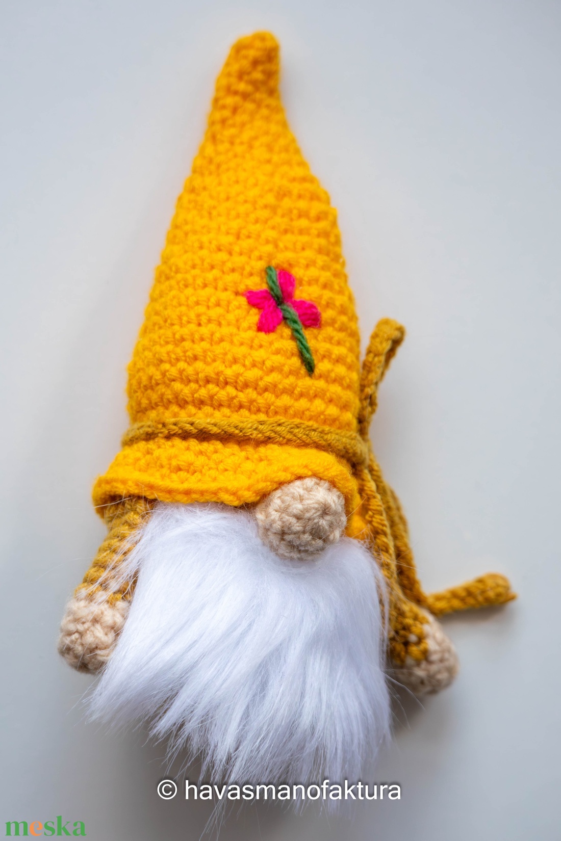 Tavasz manó ( sárga-mustár) - játék & sport - plüssállat & játékfigura - manócska - Meska.hu