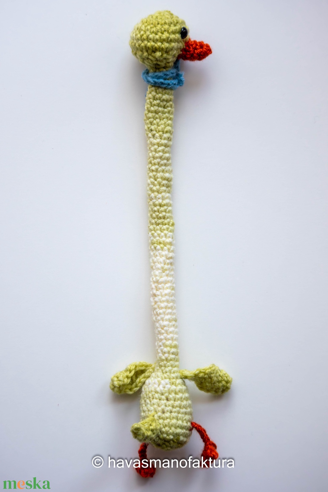 Kacsa kék sállal - játék & sport - plüssállat & játékfigura - más figura - Meska.hu