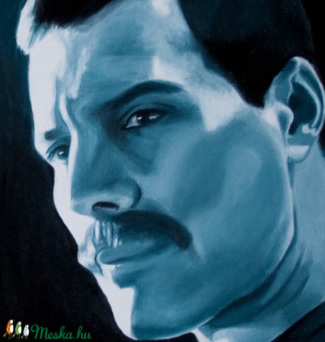 Freddie Mercury - eredeti olaj festmény - - Meska.hu Freddie Mercury - eredeti olaj festmény - - Meska.hu