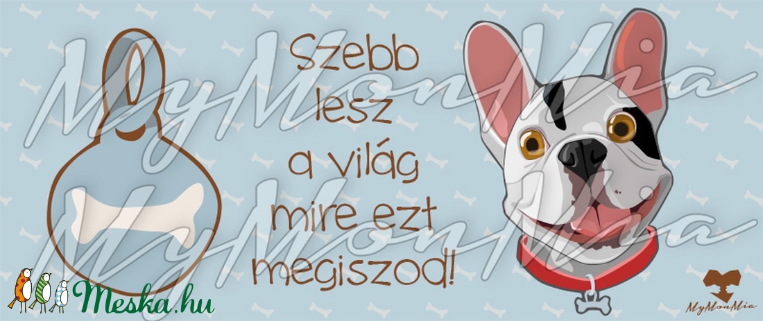 Kutya vigyor, bögre - Francia bulldog - - Meska.hu Kutya vigyor, bögre - Francia bulldog - - Meska.hu