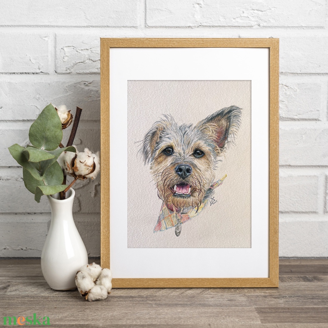 Kézzel készített állat portré, kutya, cica, ló, vadászgörény, papagáj - művészet - grafika & illusztráció - ceruzarajz - Meska.hu