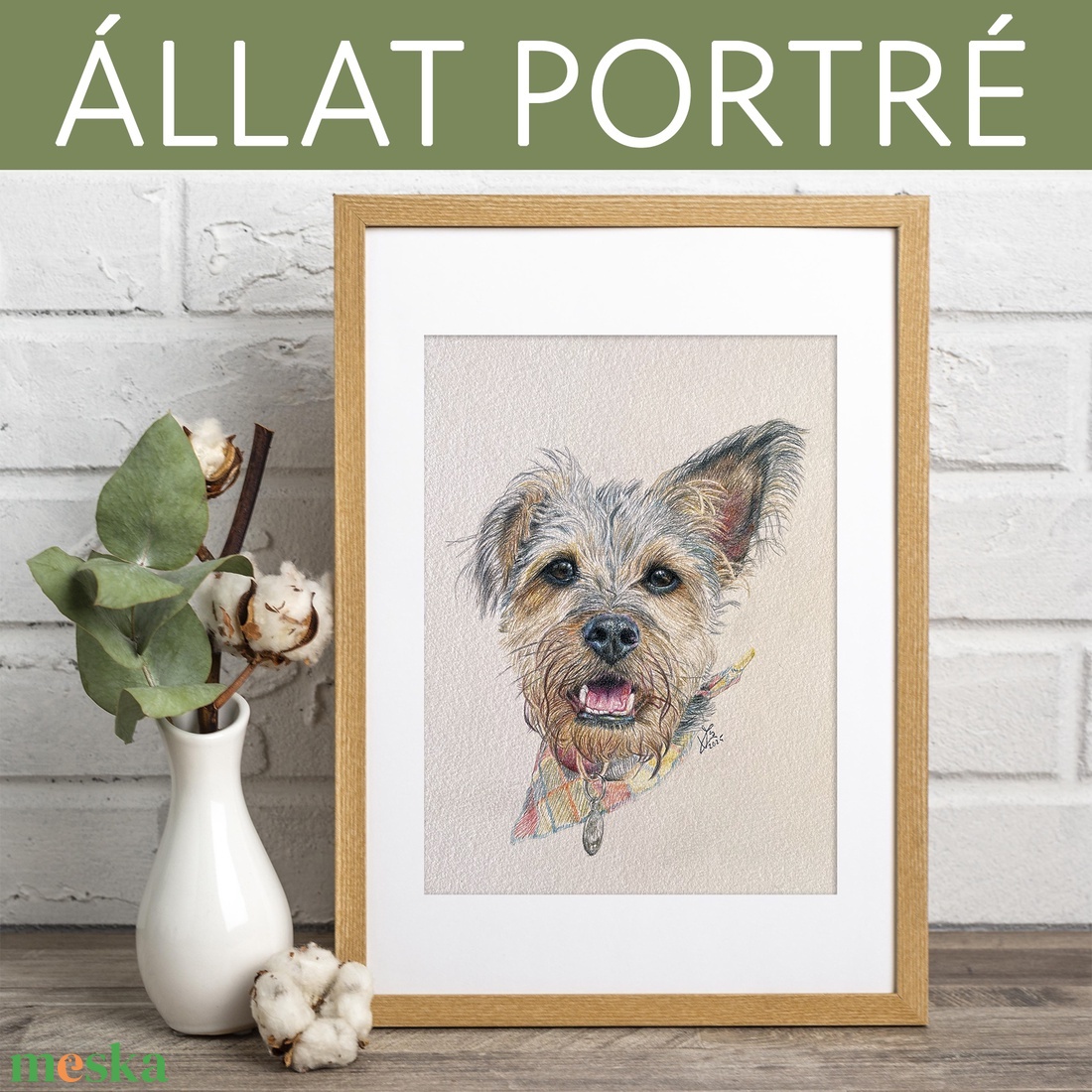 Kézzel készített állat portré, kutya, cica, ló, vadászgörény, papagáj - művészet - grafika & illusztráció - ceruzarajz - Meska.hu