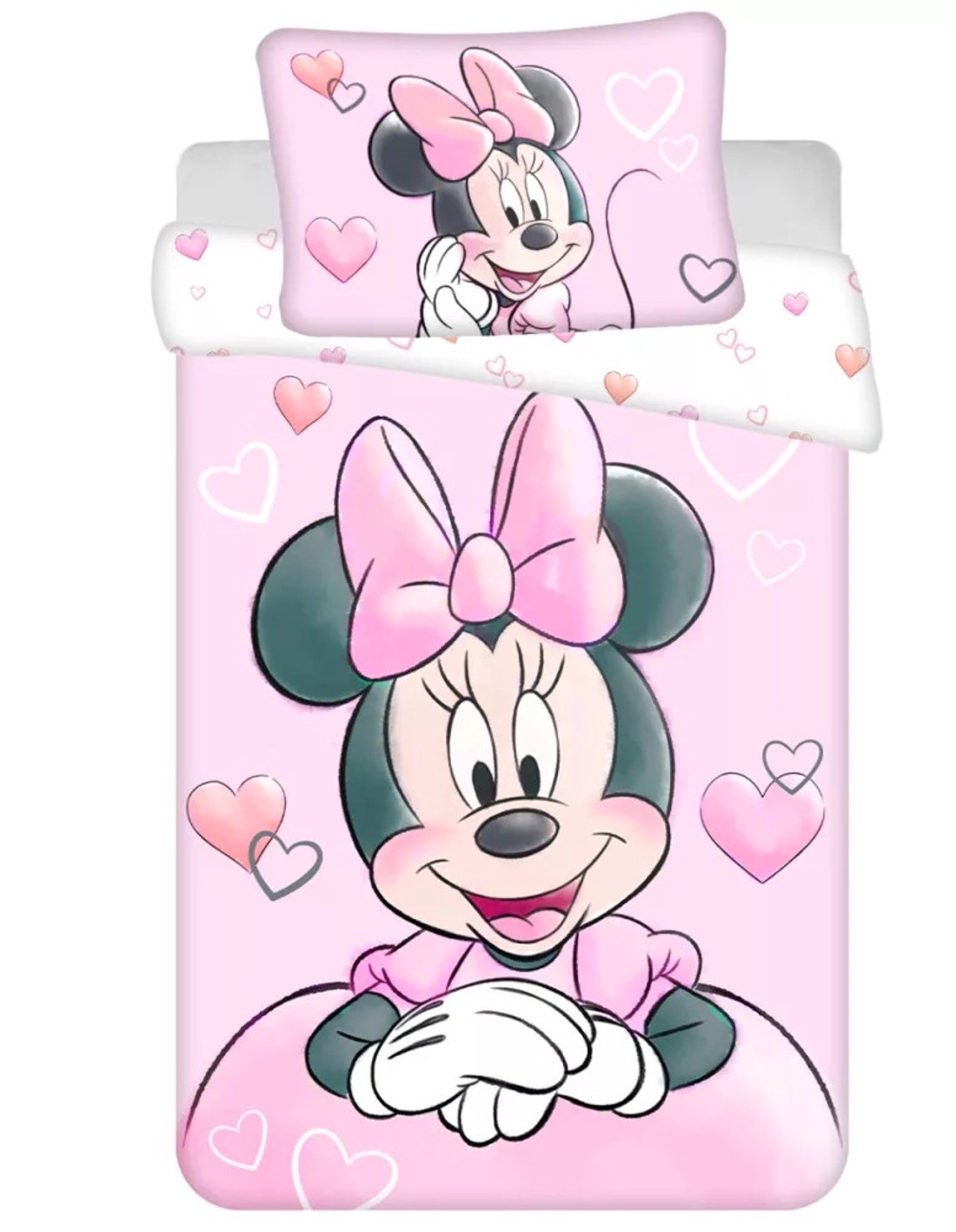 Disney Minnie Powder Pink gyerek, ovis ágyneműhuzat -  - Meska.hu