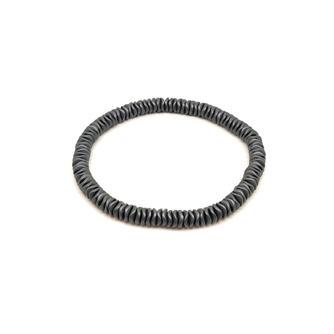 Matt hematit matt hullám korong ásványkarkötő 6x1,5 mm Holdárnyék - ékszer - karkötő - ásványkarkötő - Meska.hu