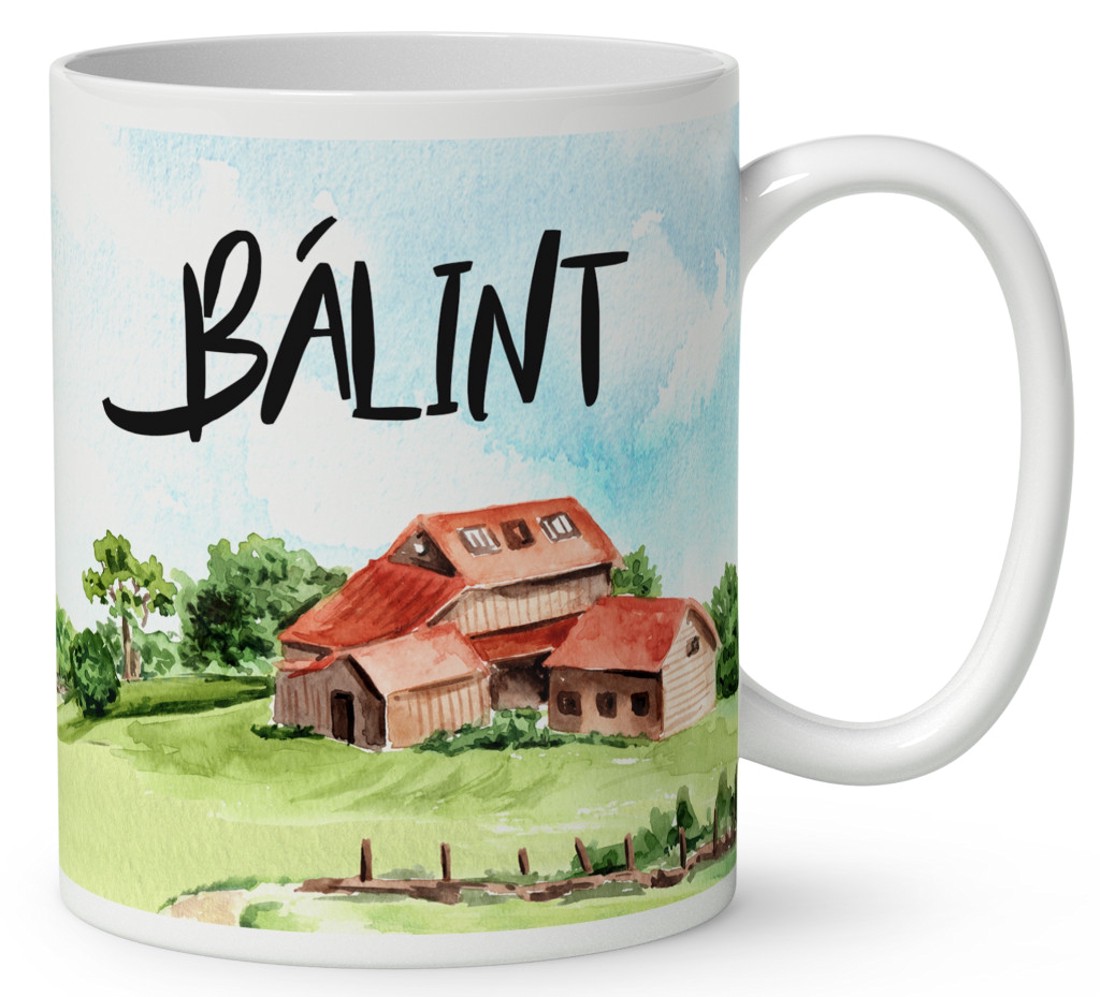 Névvel kérhető - Gazda manó kecskével mintás bögre - otthon & életmód - konyhafelszerelés, tálalás - tálalás - bögre & csésze - Meska.hu