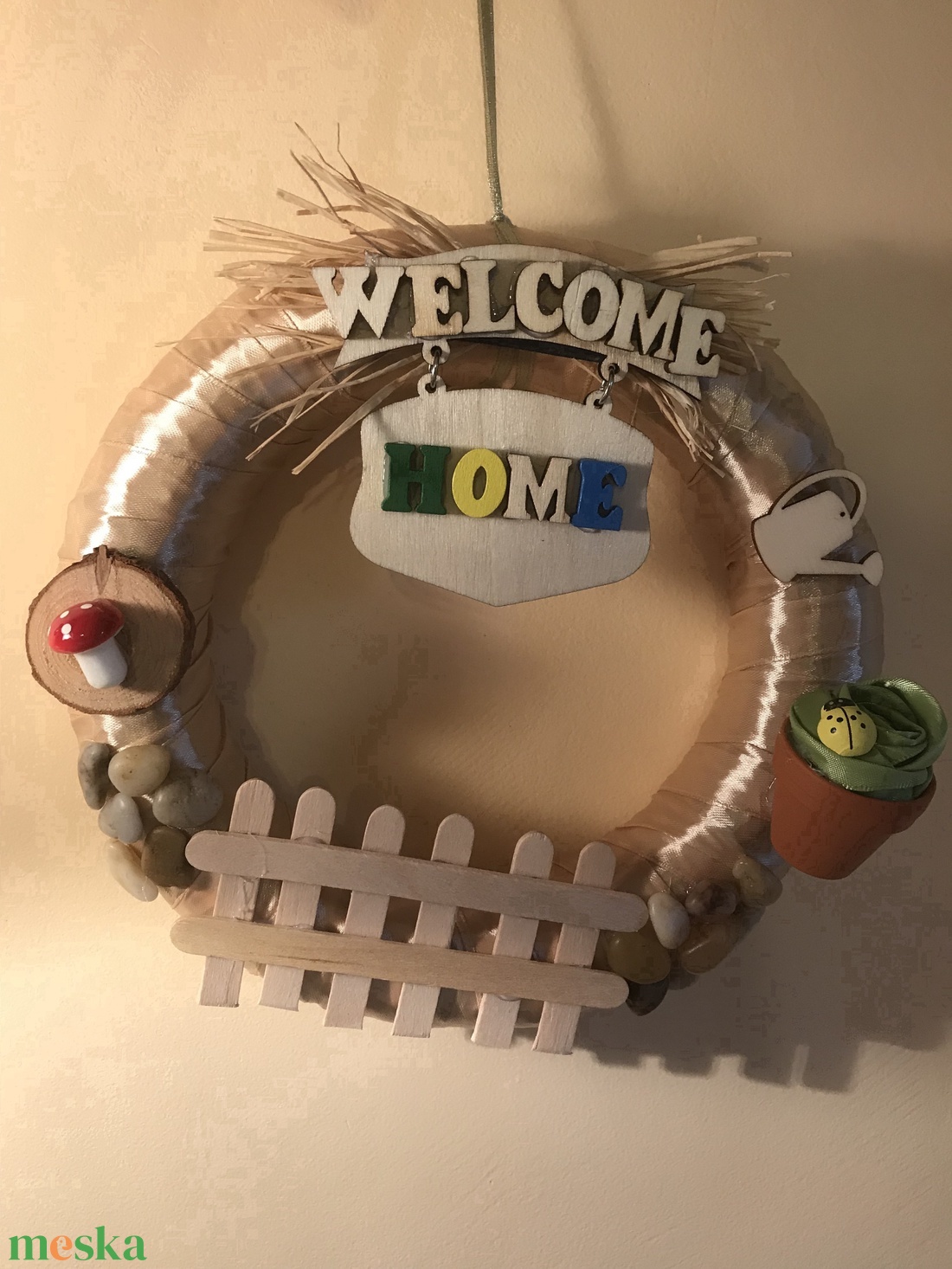 Welcome ajtódísz - otthon & életmód - dekoráció - ajtó- és ablak dekoráció - ajtódísz & kopogtató - Meska.hu
