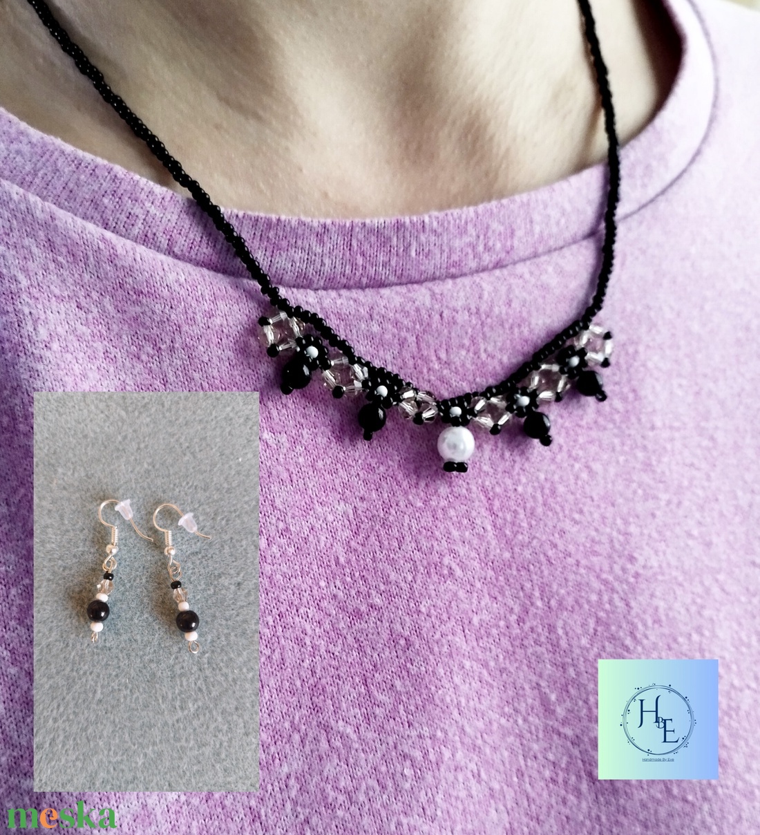 Little black szett - ékszer - ékszerszett - Meska.hu