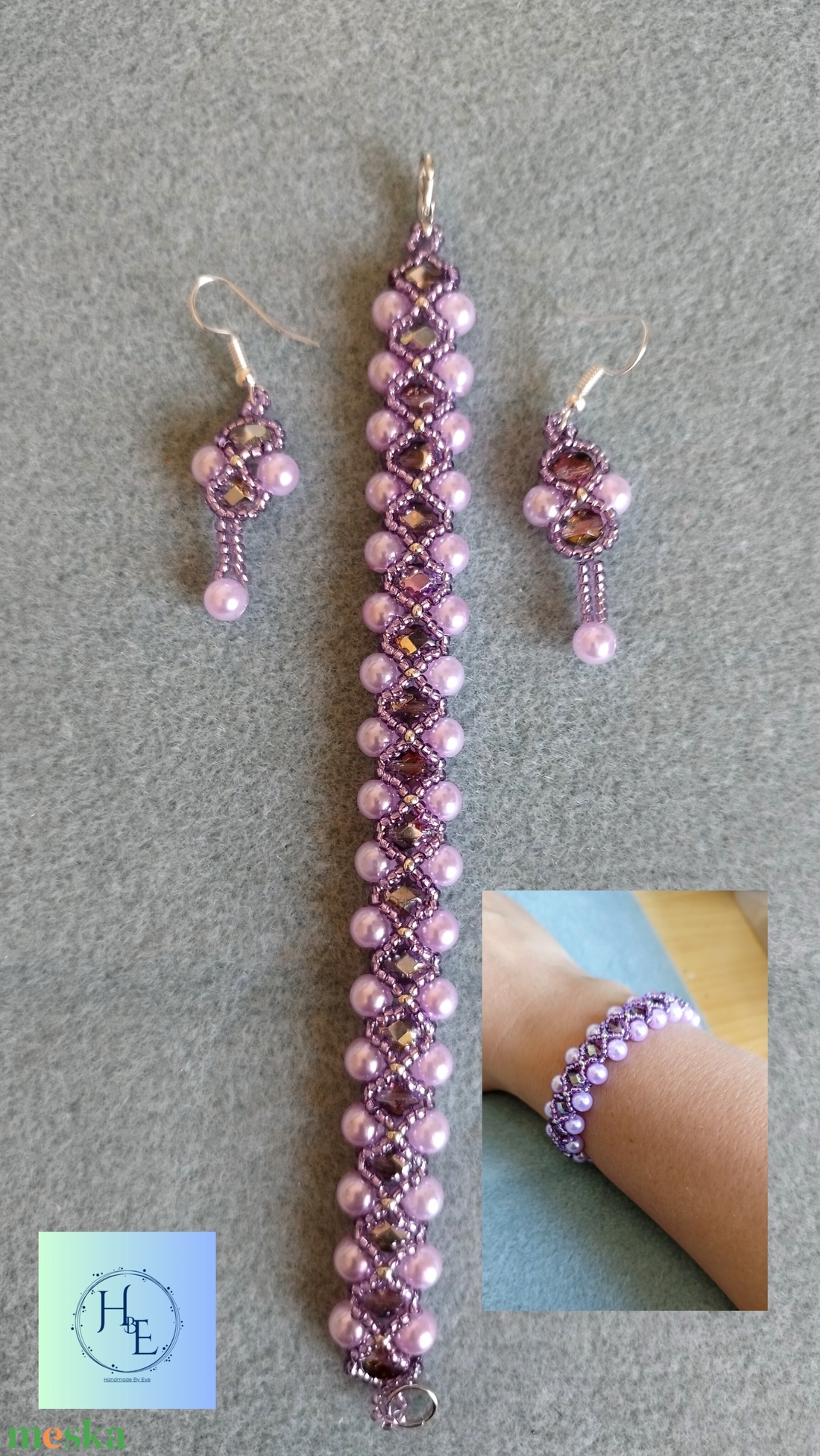 Lavender szett - ékszer - ékszerszett - Meska.hu