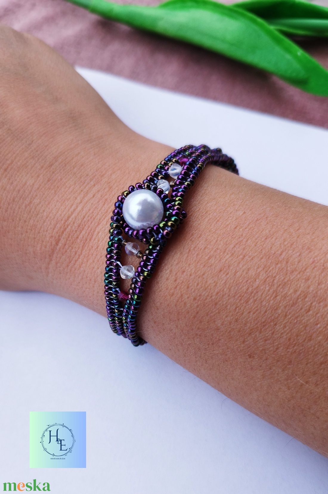 Calypso karkötő - ékszer - karkötő - gyöngyös karkötő - Meska.hu