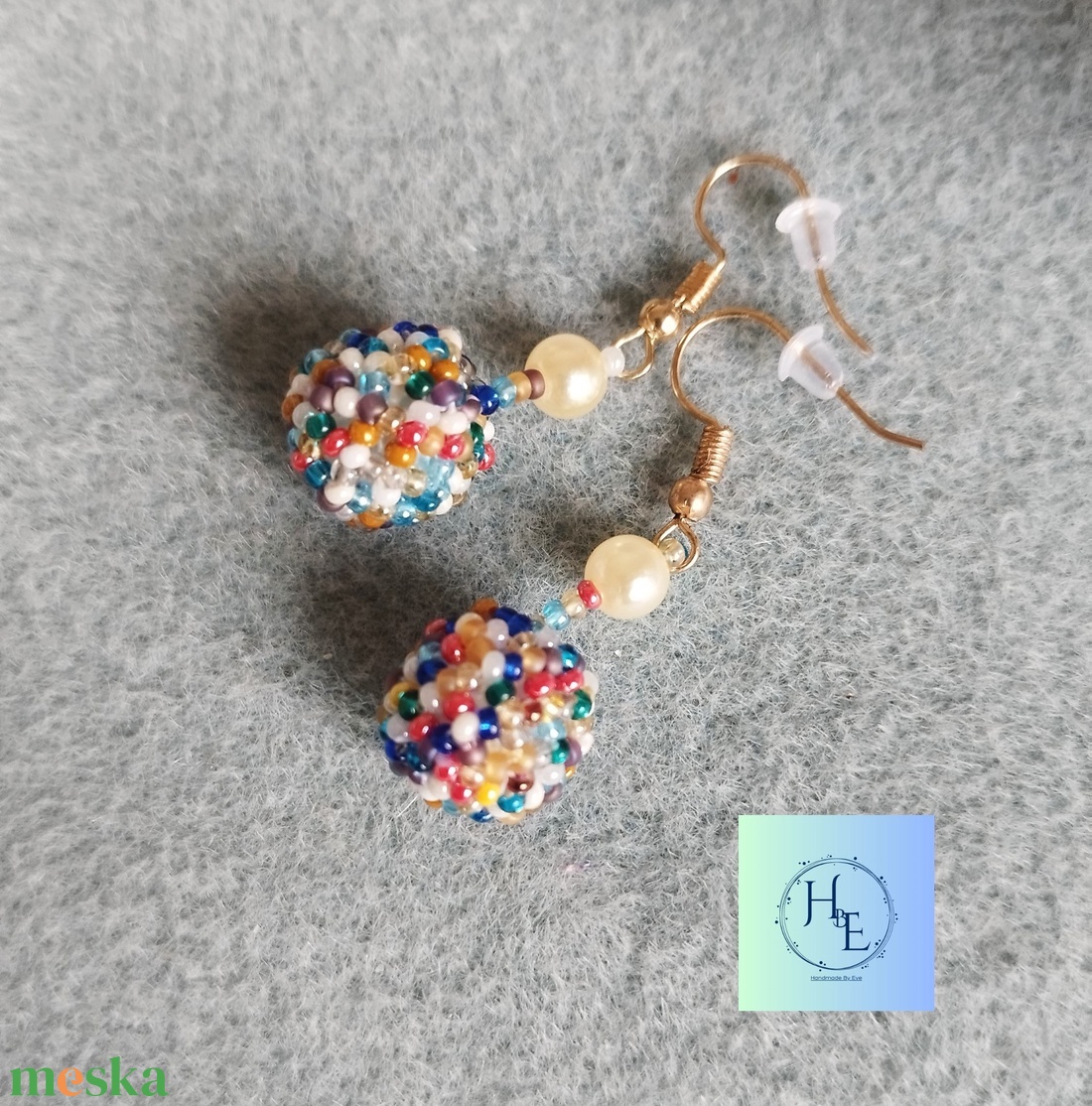 Funny ball fülbevaló - ékszer - fülbevaló - fülékszer - Meska.hu