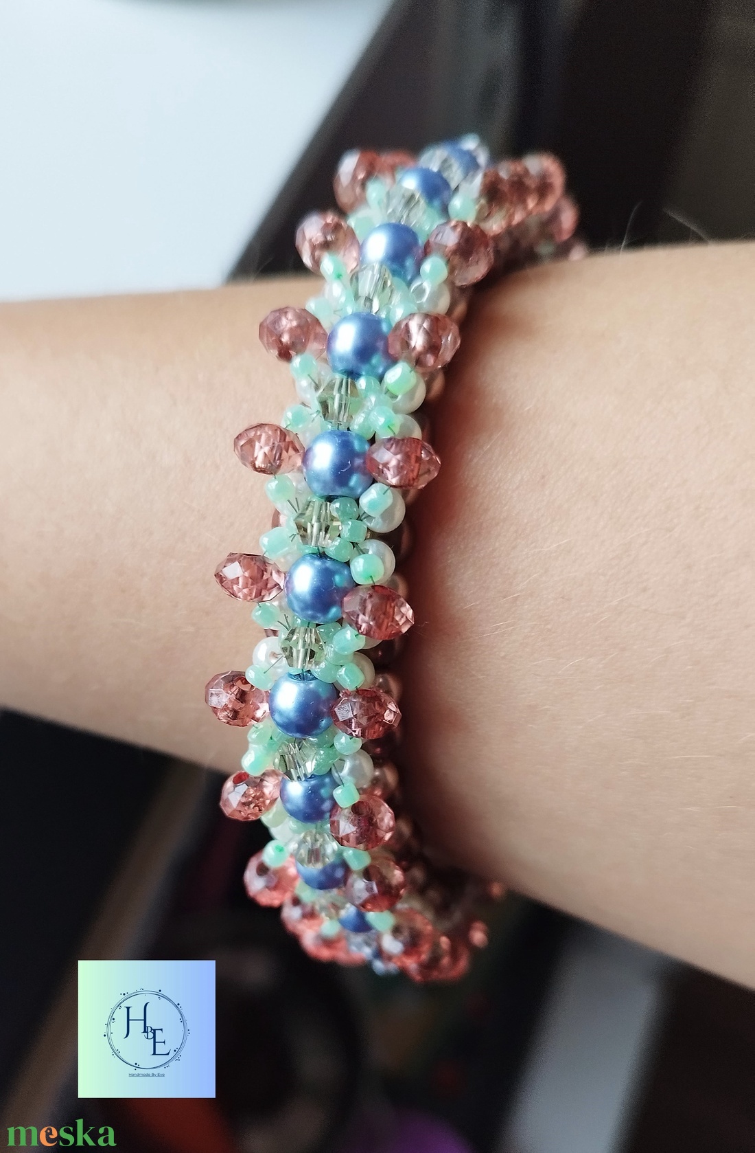 Beach karkötő - ékszer - karkötő - gyöngyös karkötő - Meska.hu