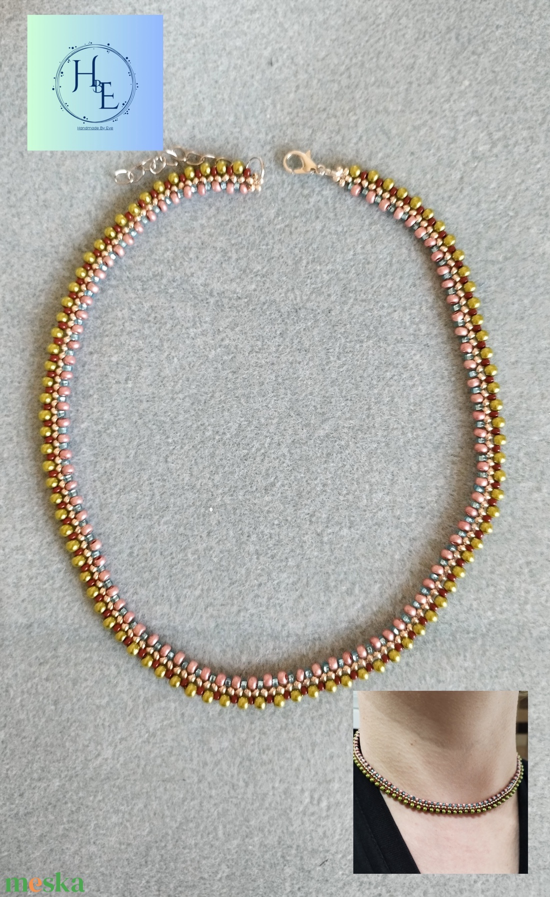 Happiness nyaklánc - ékszer - nyaklánc - gyöngyös nyaklánc - Meska.hu